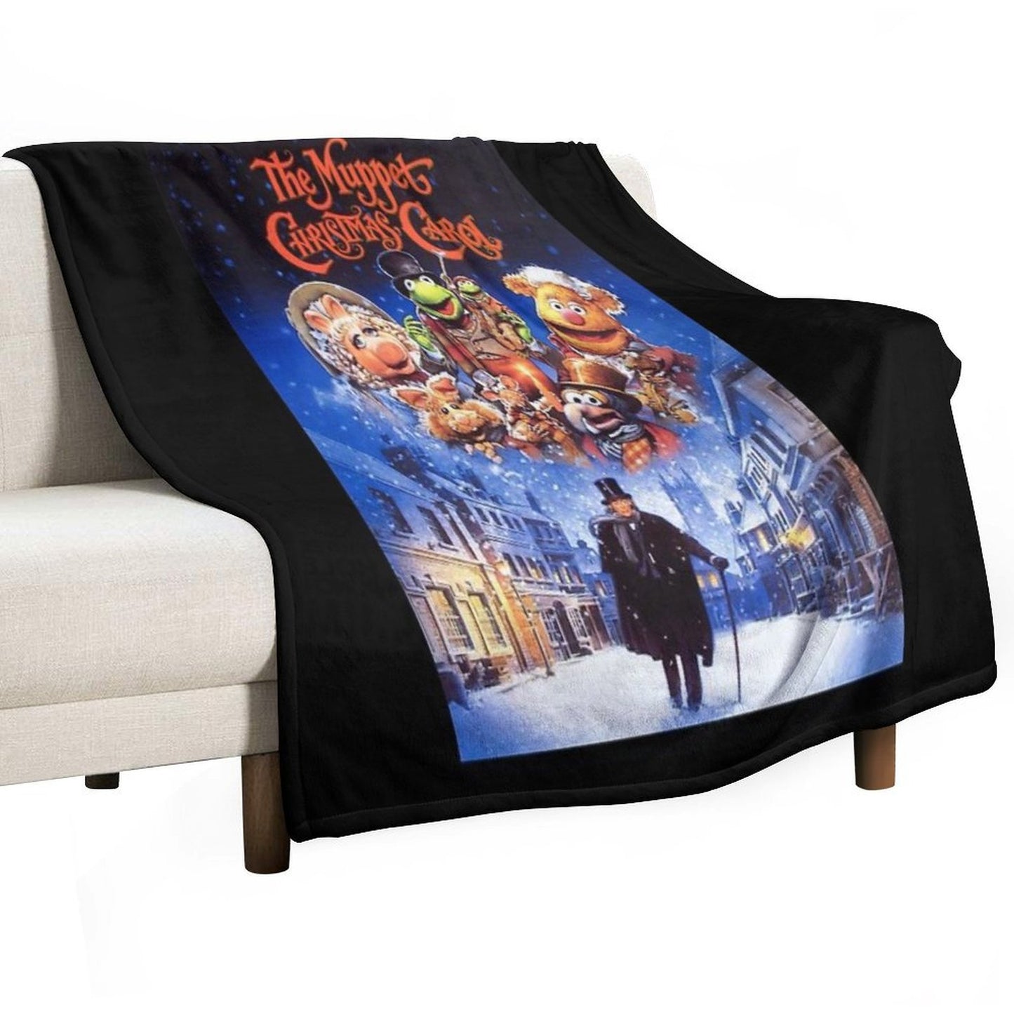 The Muppet Christmas Vitnage Comfort Throw Blanket