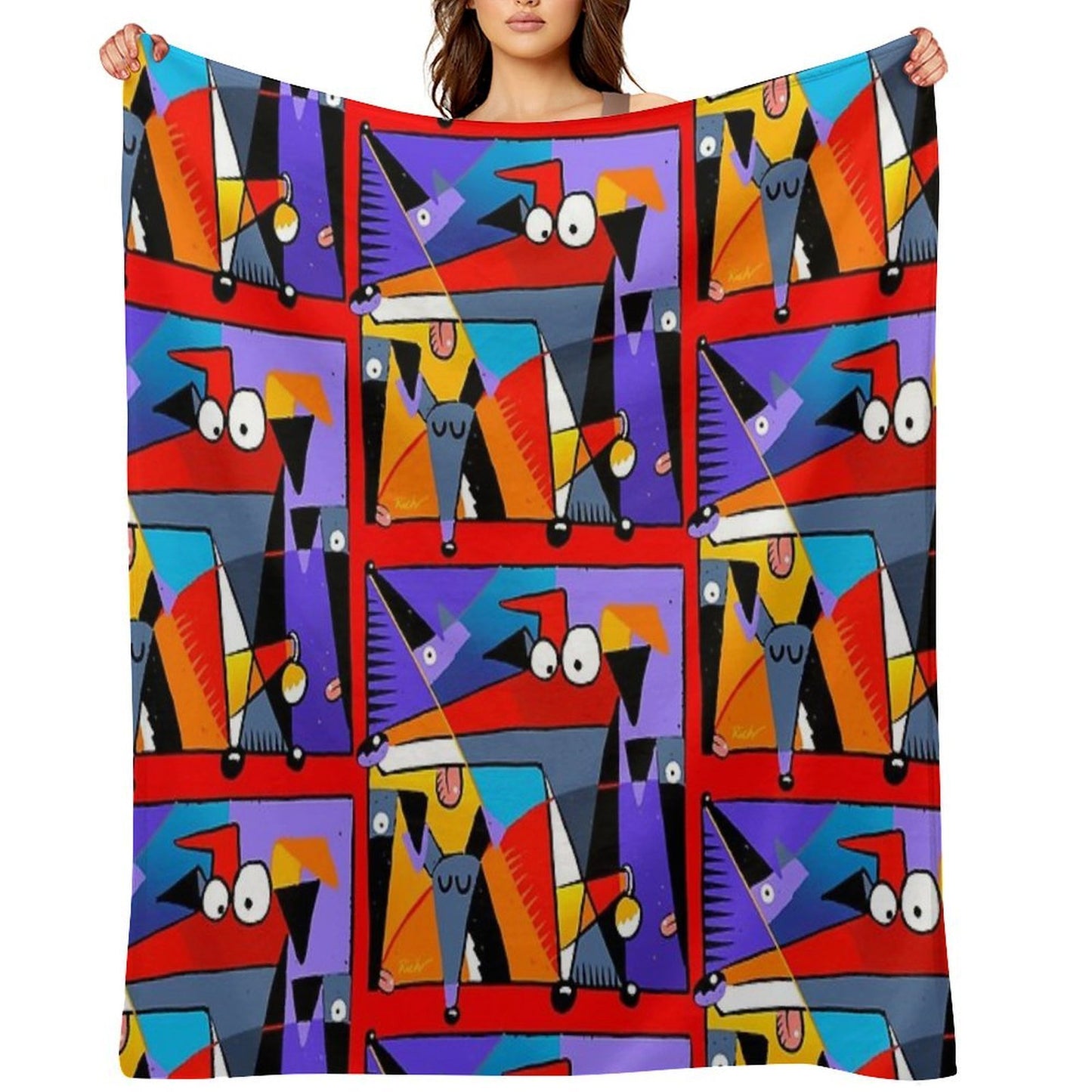 Derpism Travel-friendly Throw Blanket