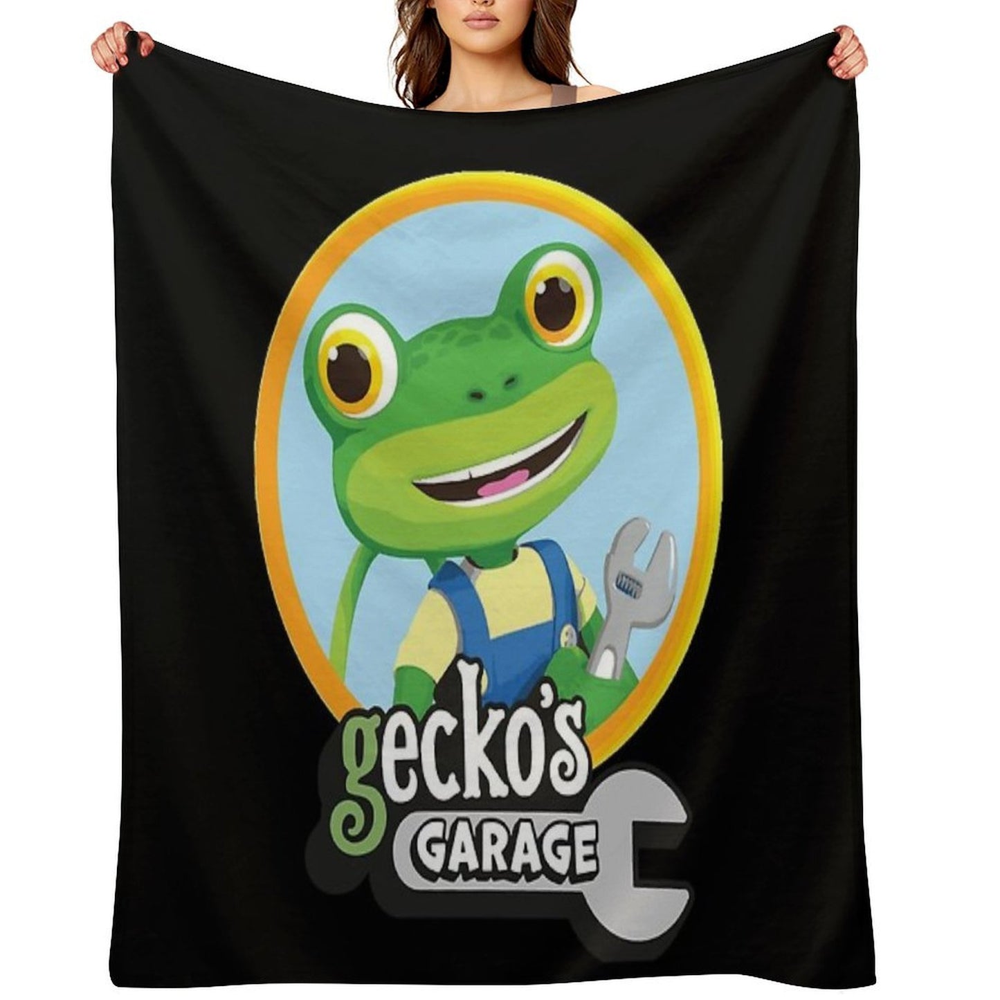 Kids Garage Gecko's GG Easy Care Throw Blanket