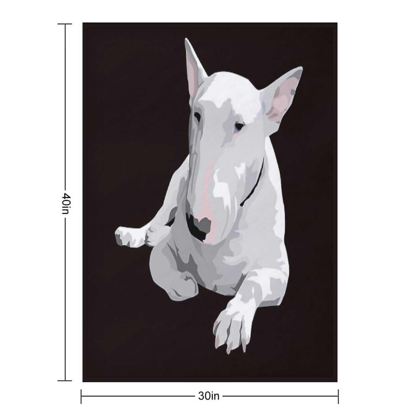 English Bull Terrier All-season Throw Blanket