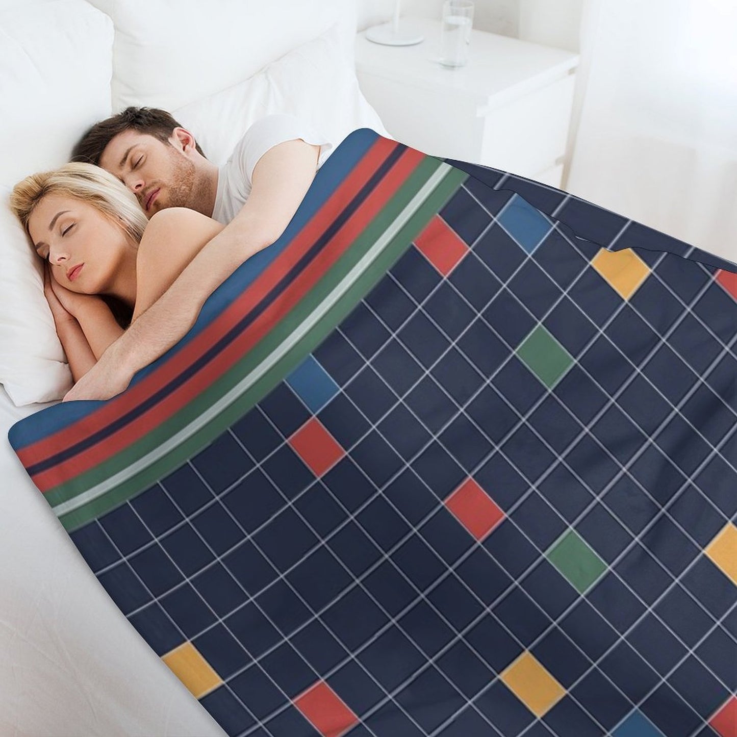 Classic 80s-Style Bedding Versatility Throw Blanket