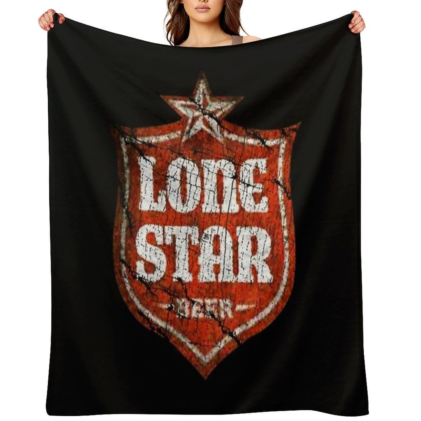 Vintage 1884 Beers Star Anti-pilling Throw Blanket