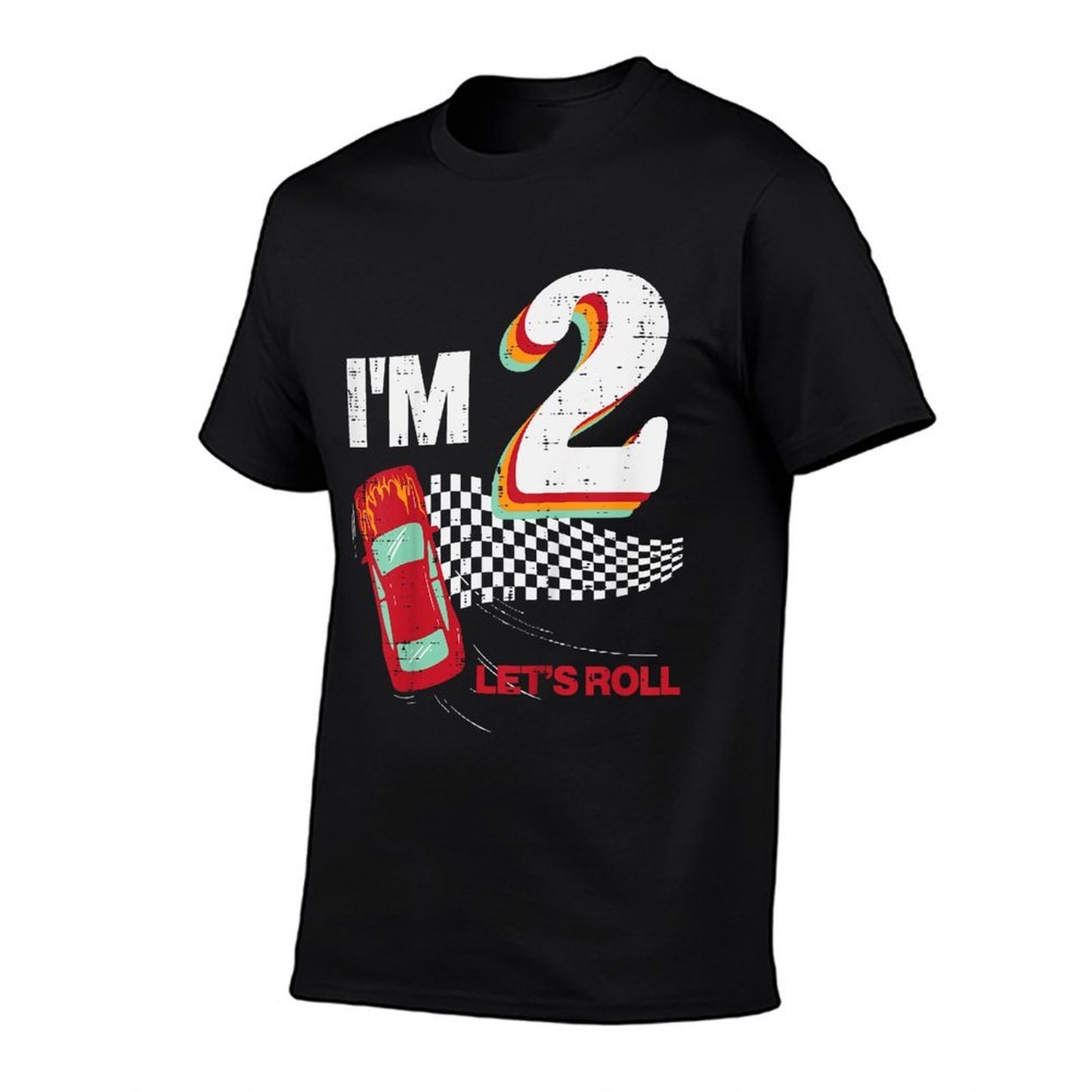 Kids 2nd Birthday Race Car Drift Im 2 Bday Party Boys Girls Kids Polyester Blend T-Shirt