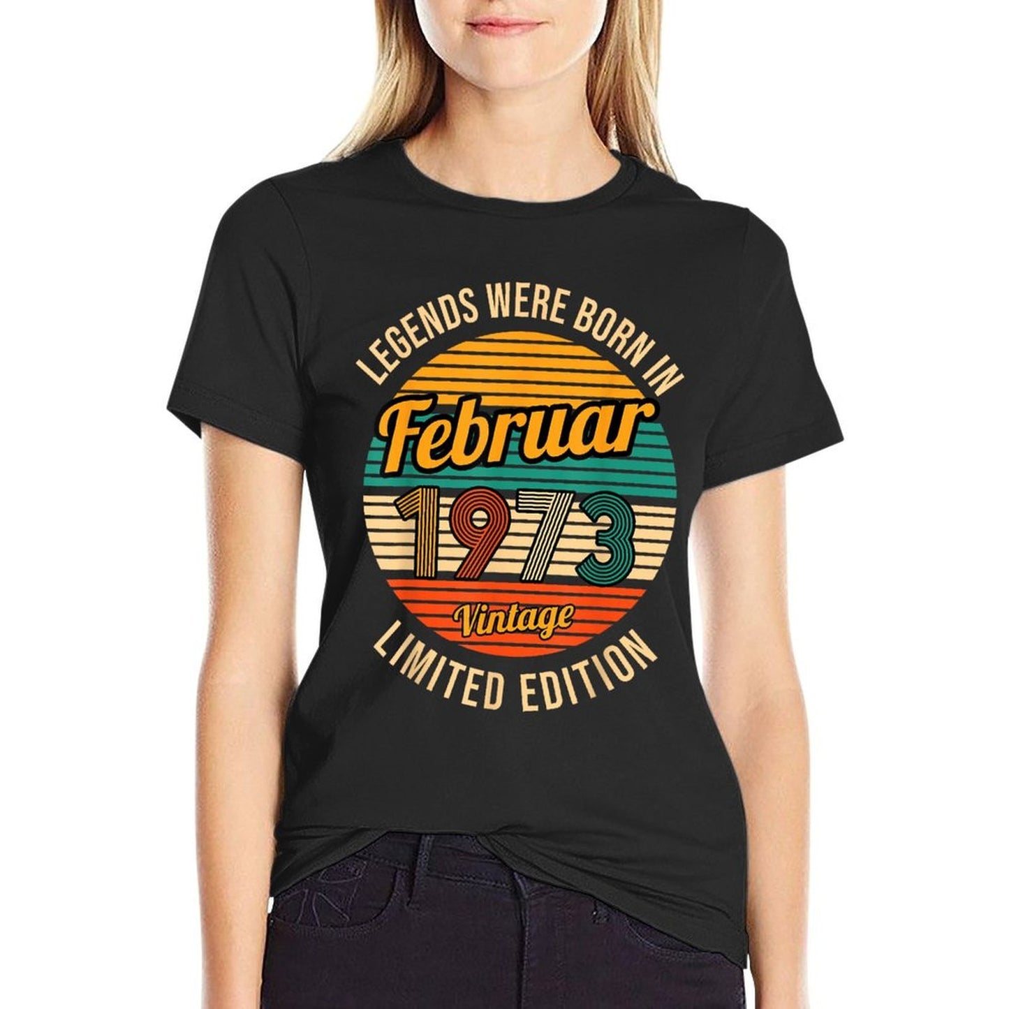 Legends Were Born in January 1974 50th Birthday Graphic-printed T-Shirt