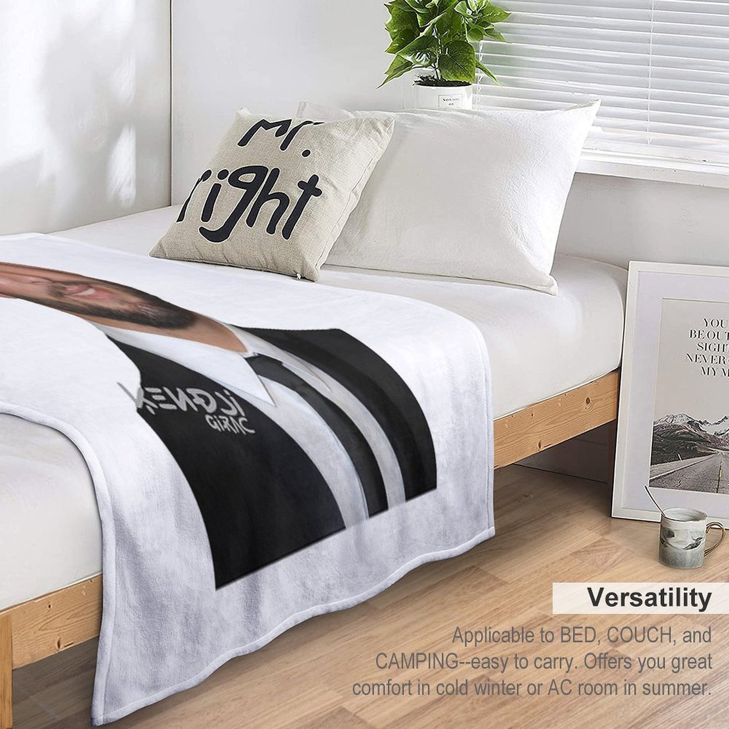 Kendji Girac Machine-washable Throw Blanket