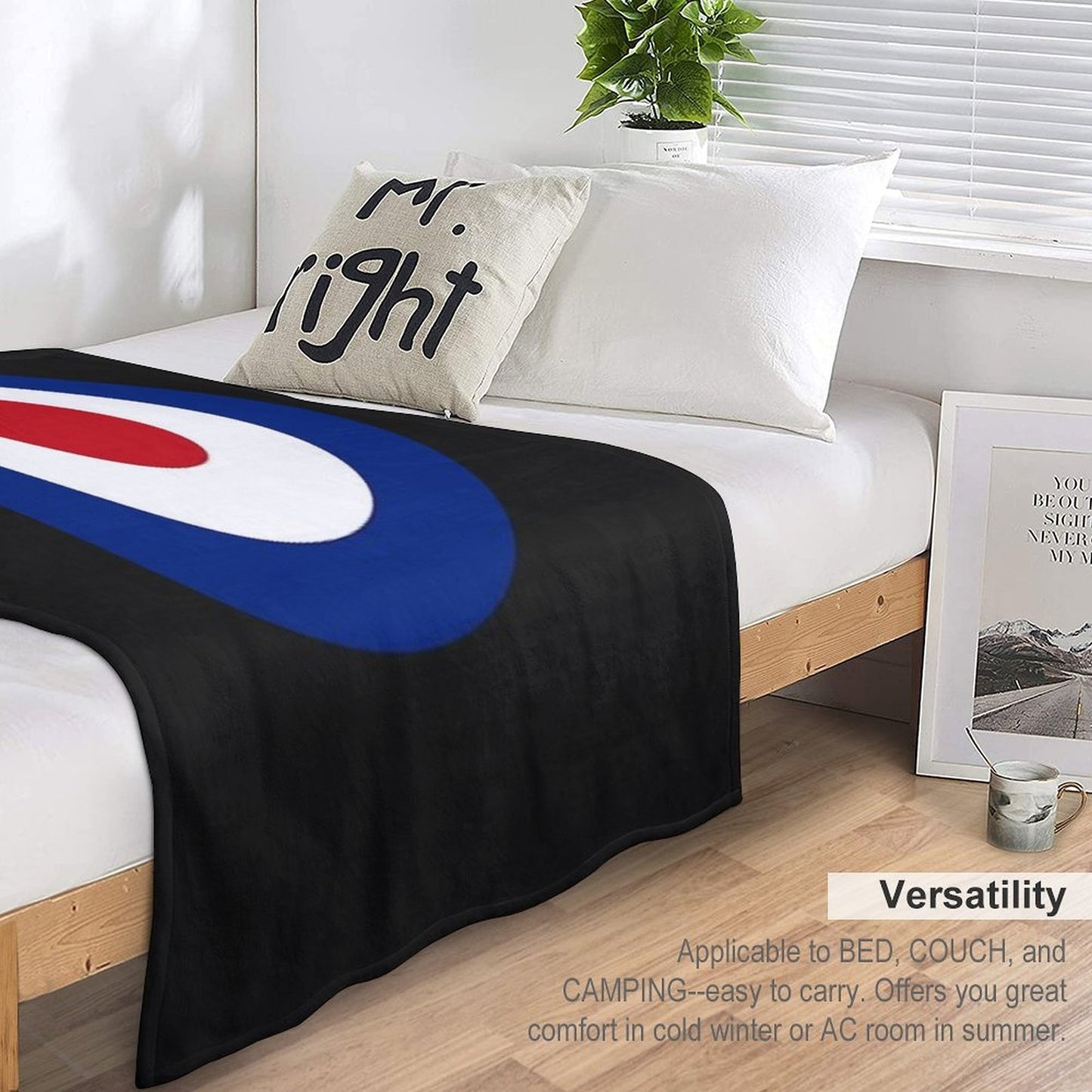 Mod Roundel Classic T Shirt All-season Throw Blanket