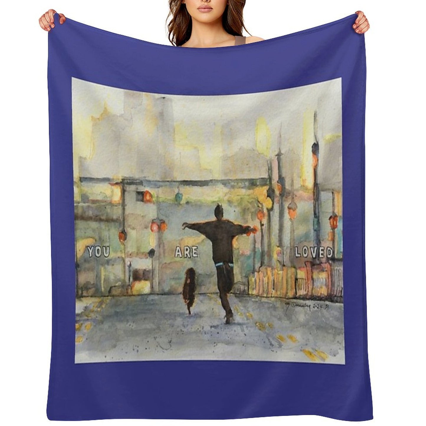 You Are Loved Multi-functional Throw Blanket