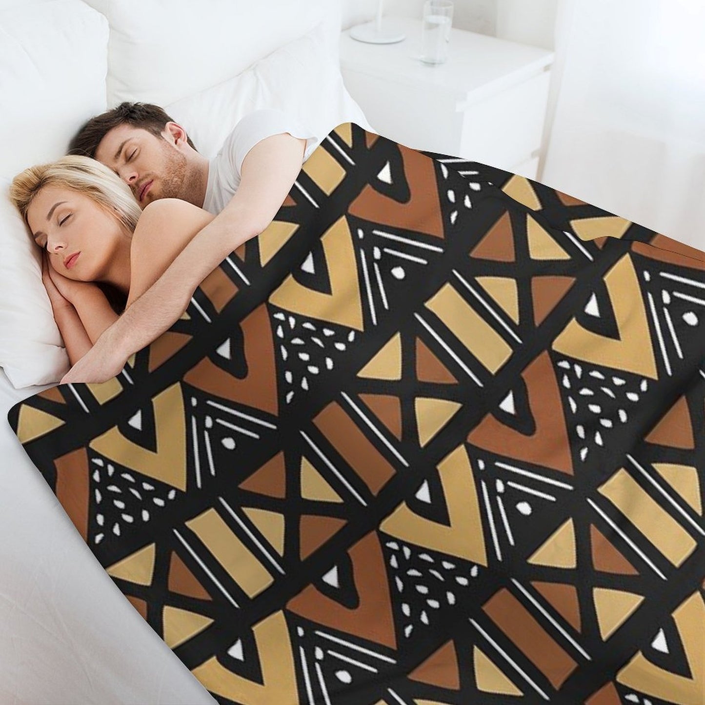 Mud Cloth Mali Eco-conscious Throw Blanket