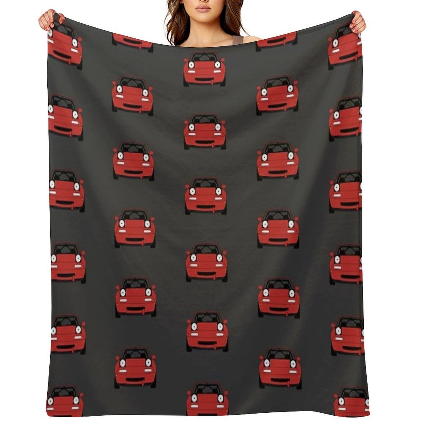 Miata Racecar Machine-washable Throw Blanket