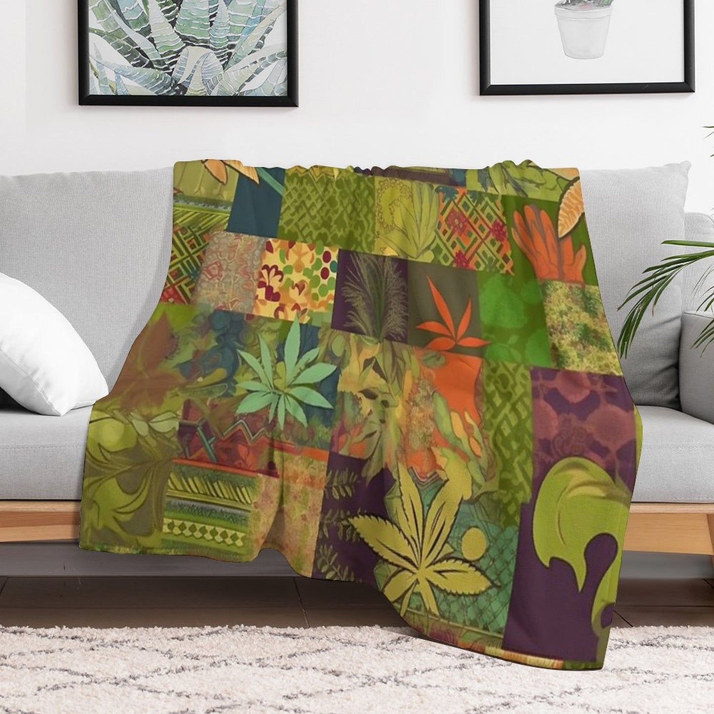 Hash And Cannabis Club Durable Throw Blanket