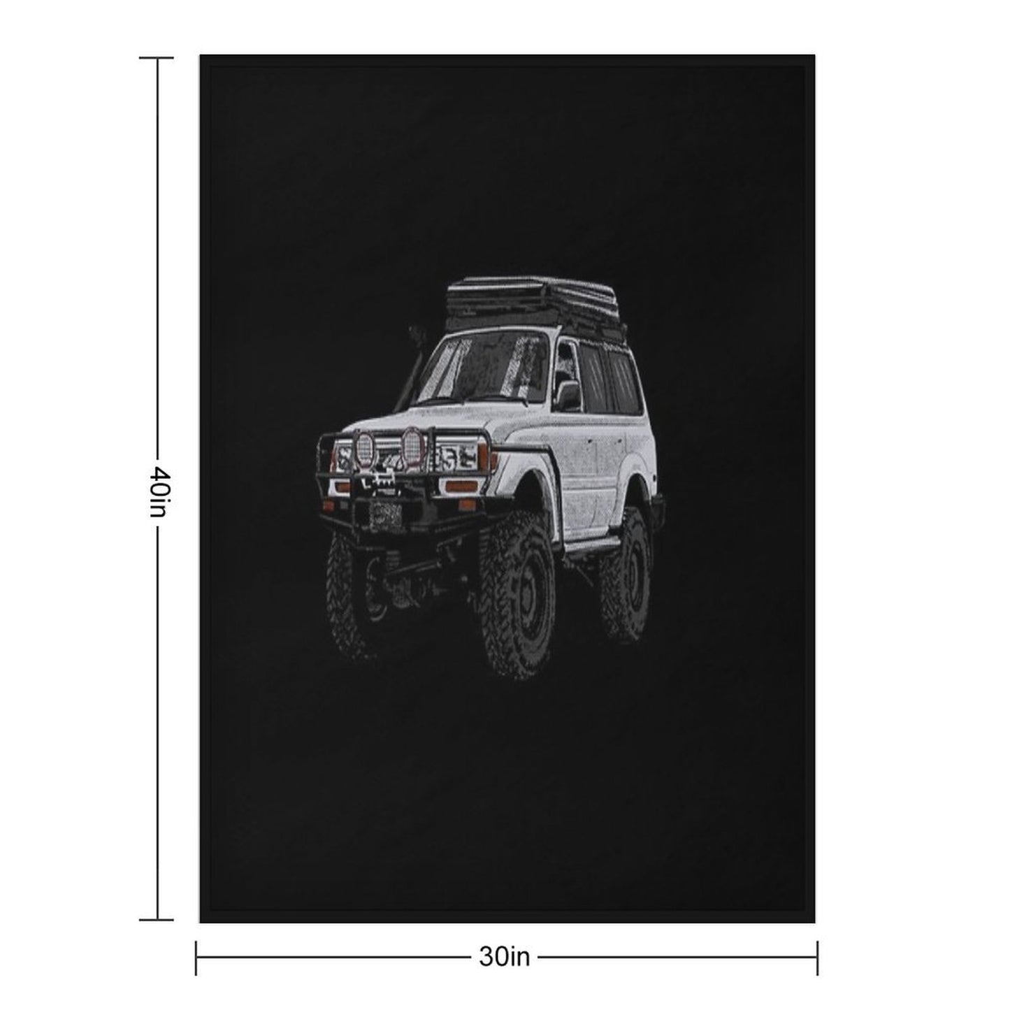 Landcruiser T-ShirtLc80 Yota Quick-dry Throw Blanket