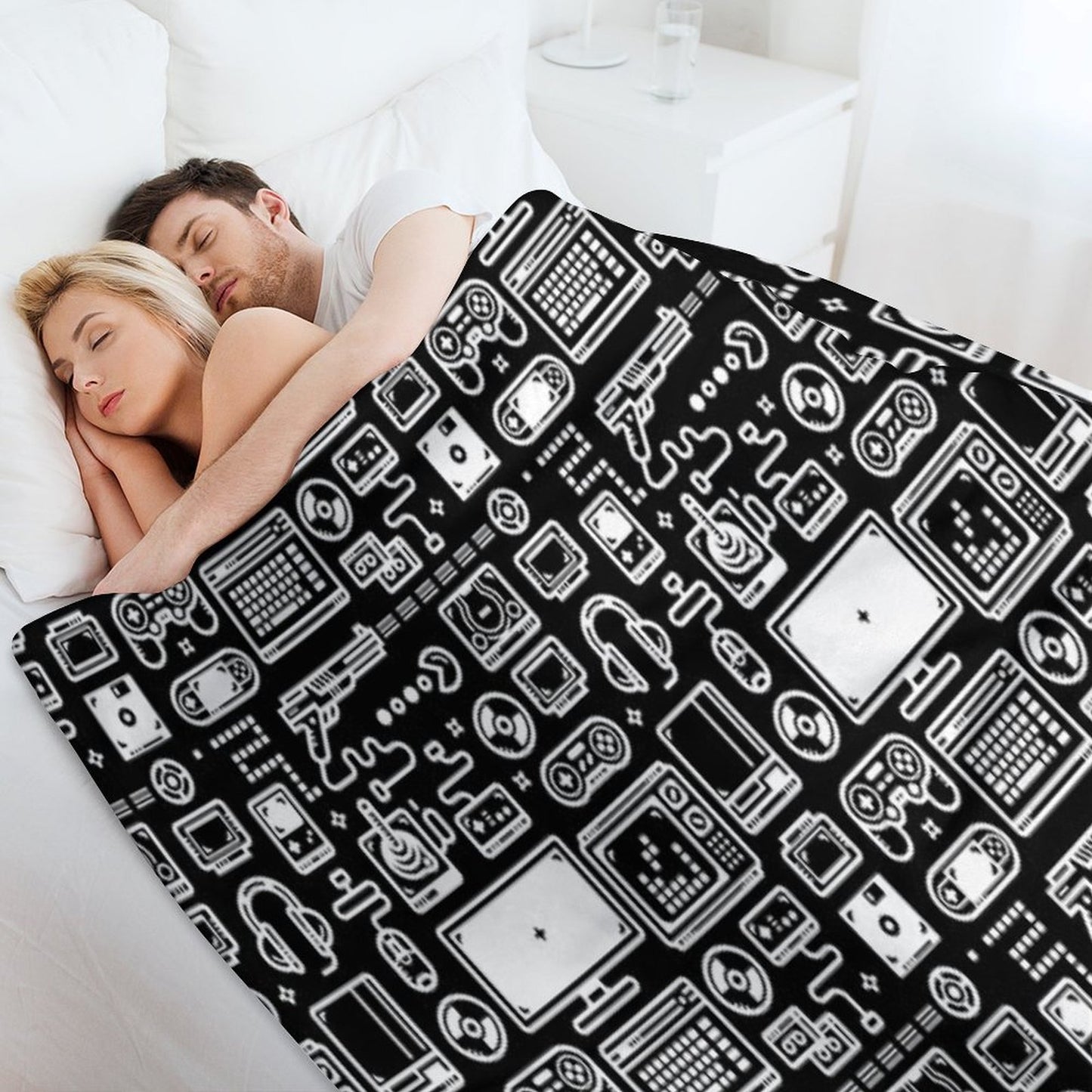 Retro Gamer Video Game Consoles, PC's, Controllers, Joysticks And Gamepads Multi-functional Throw Blanket