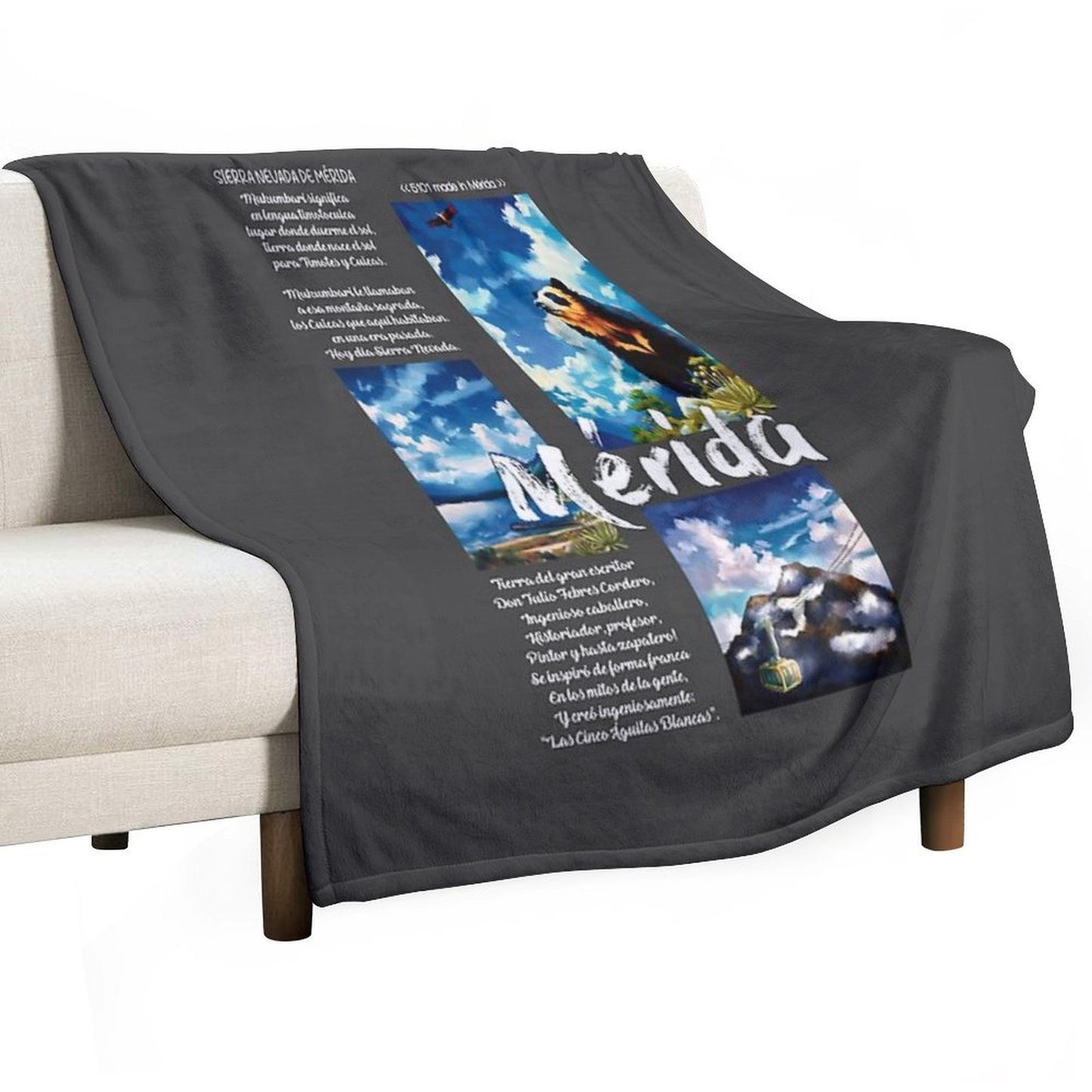 Mérida, Venezuela – Andean Beauty in Three Moments Anti-pilling Throw Blanket