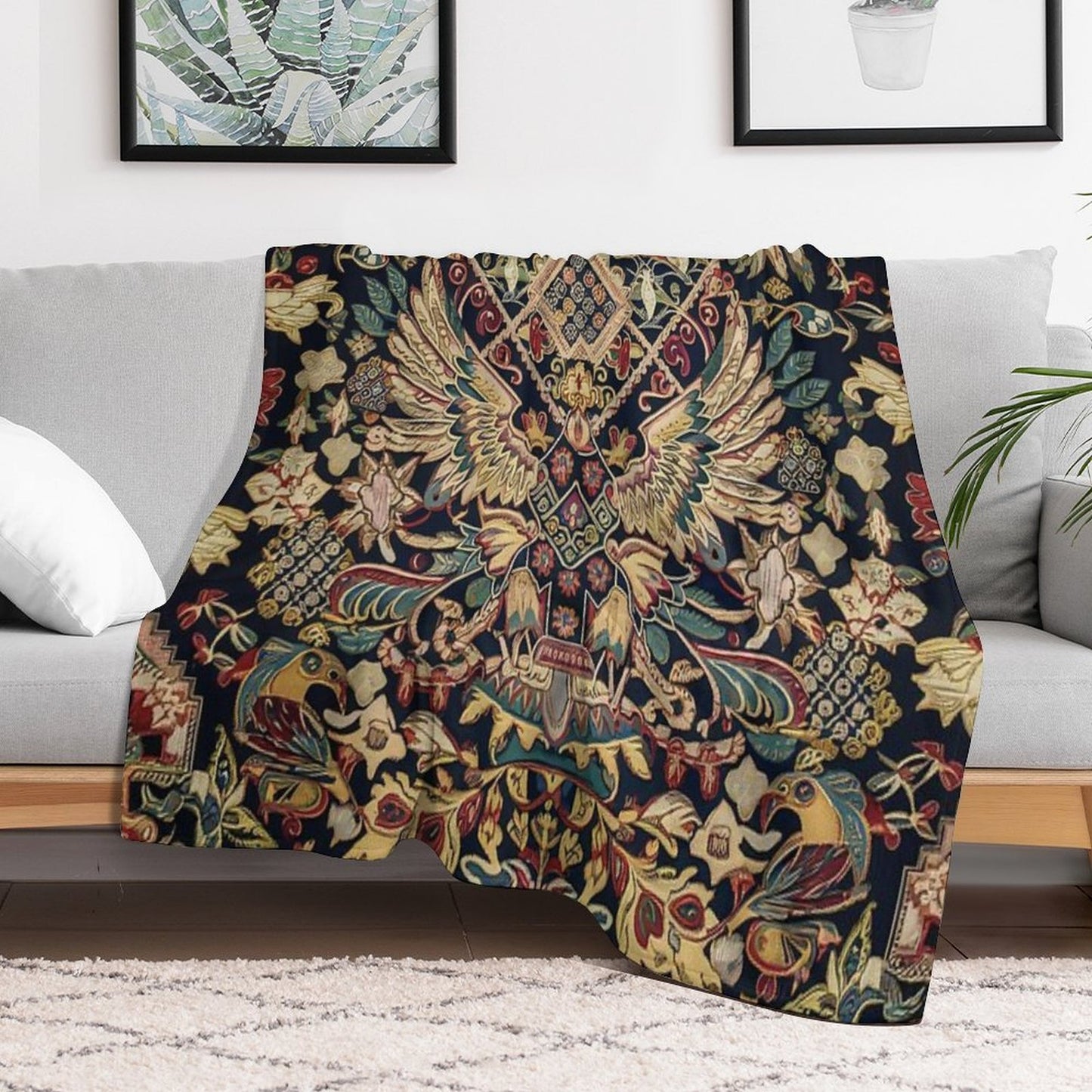 Weird Pattern Travel-friendly Throw Blanket