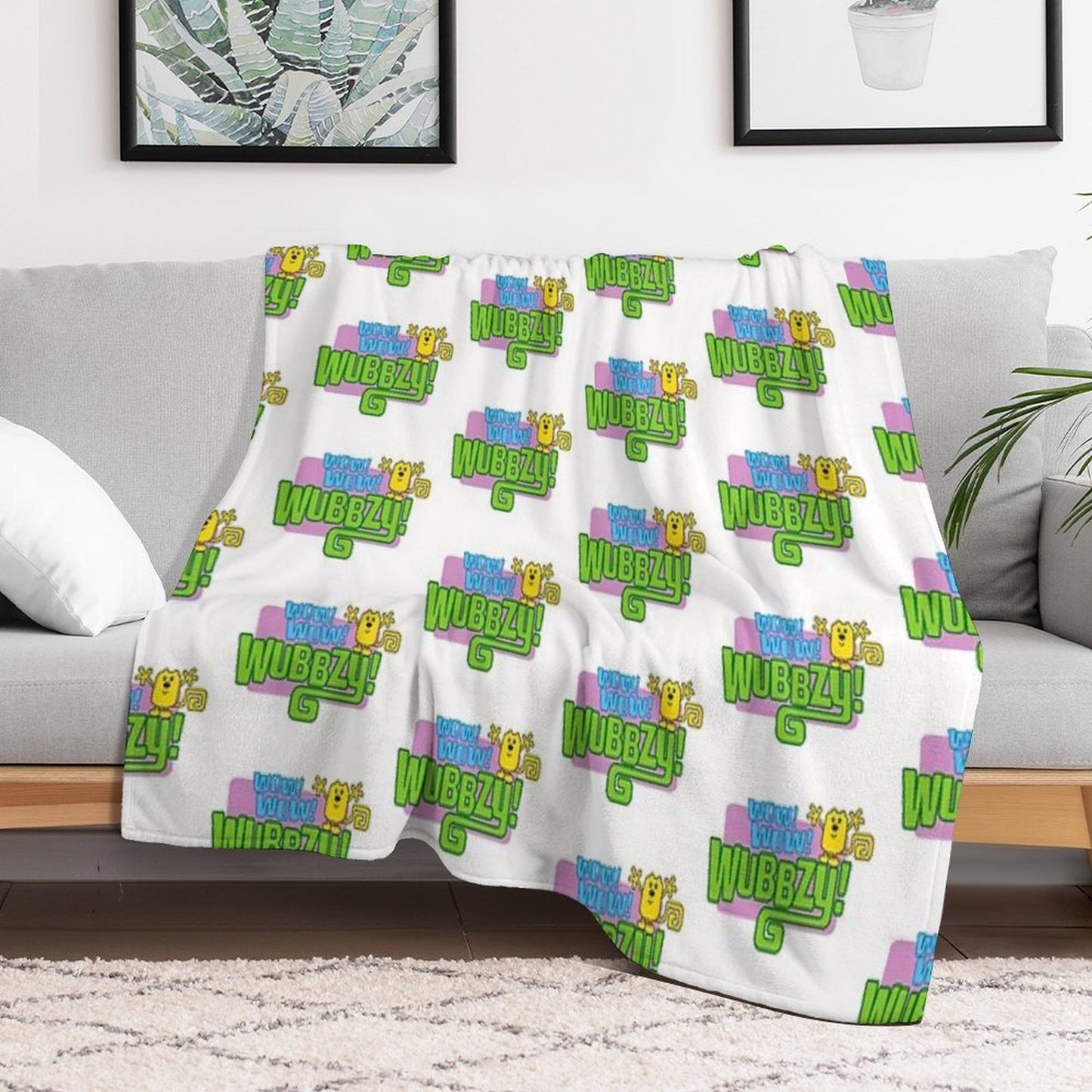 Wow Wow Wubbzy Anti-pilling Throw Blanket