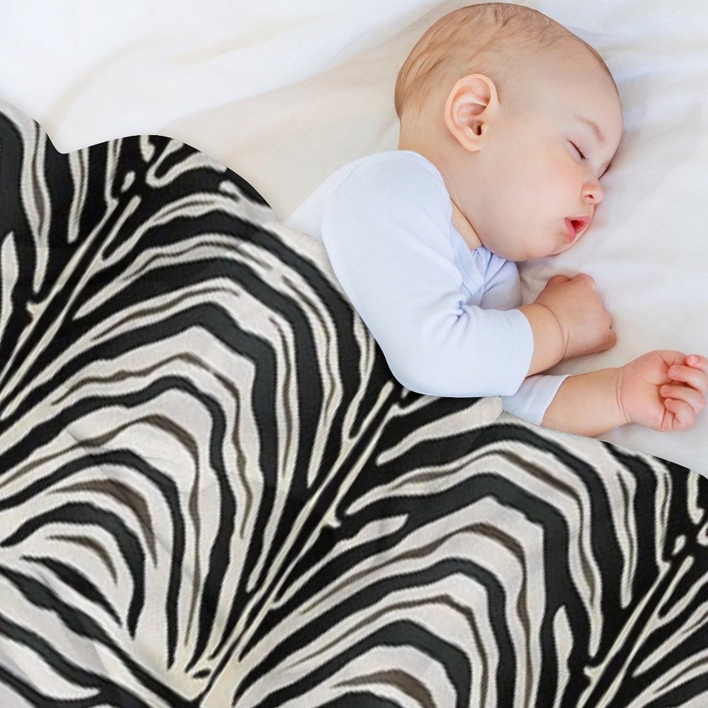 Zebra Print All-season Throw Blanket