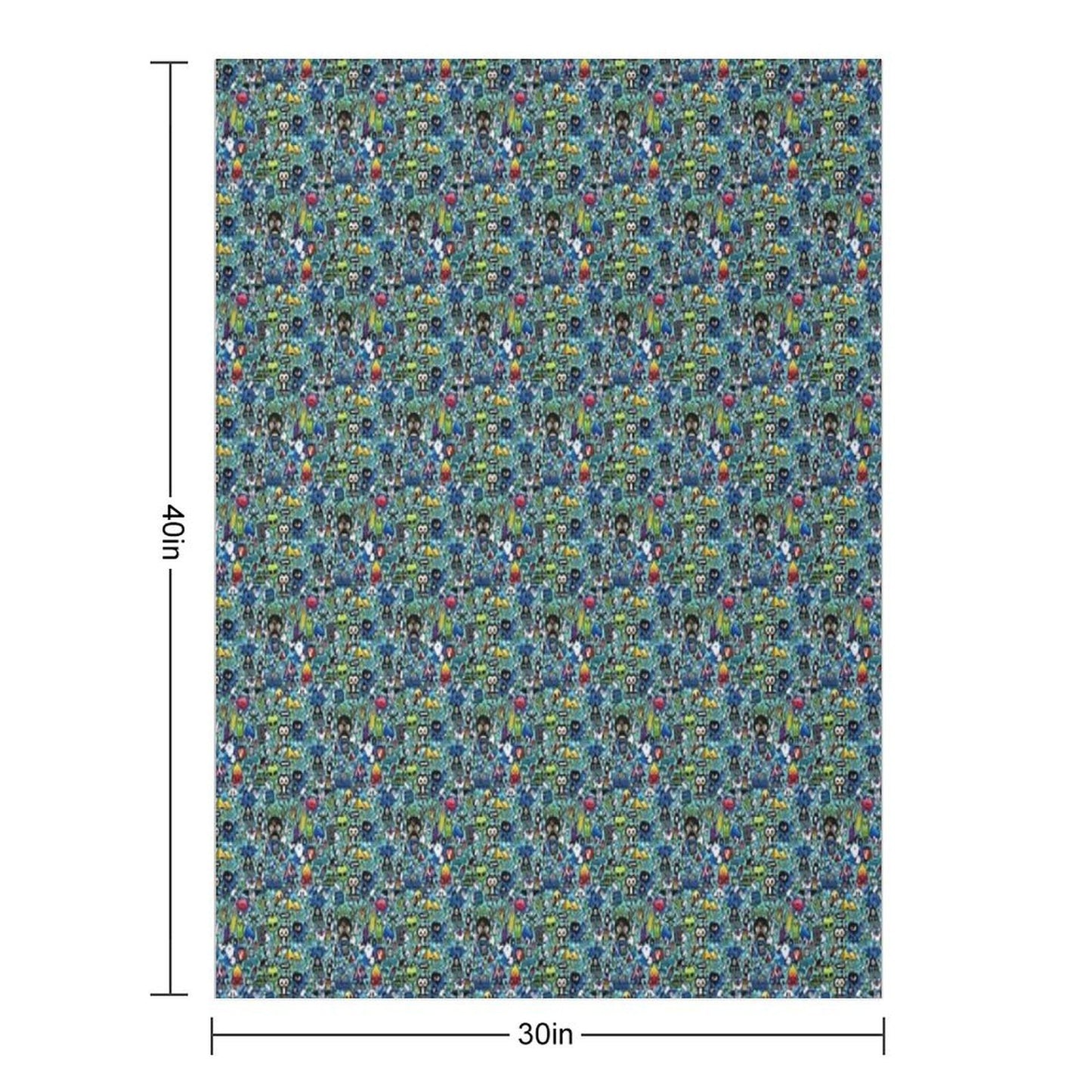 Cartoon Print Shrink-resistant Throw Blanket