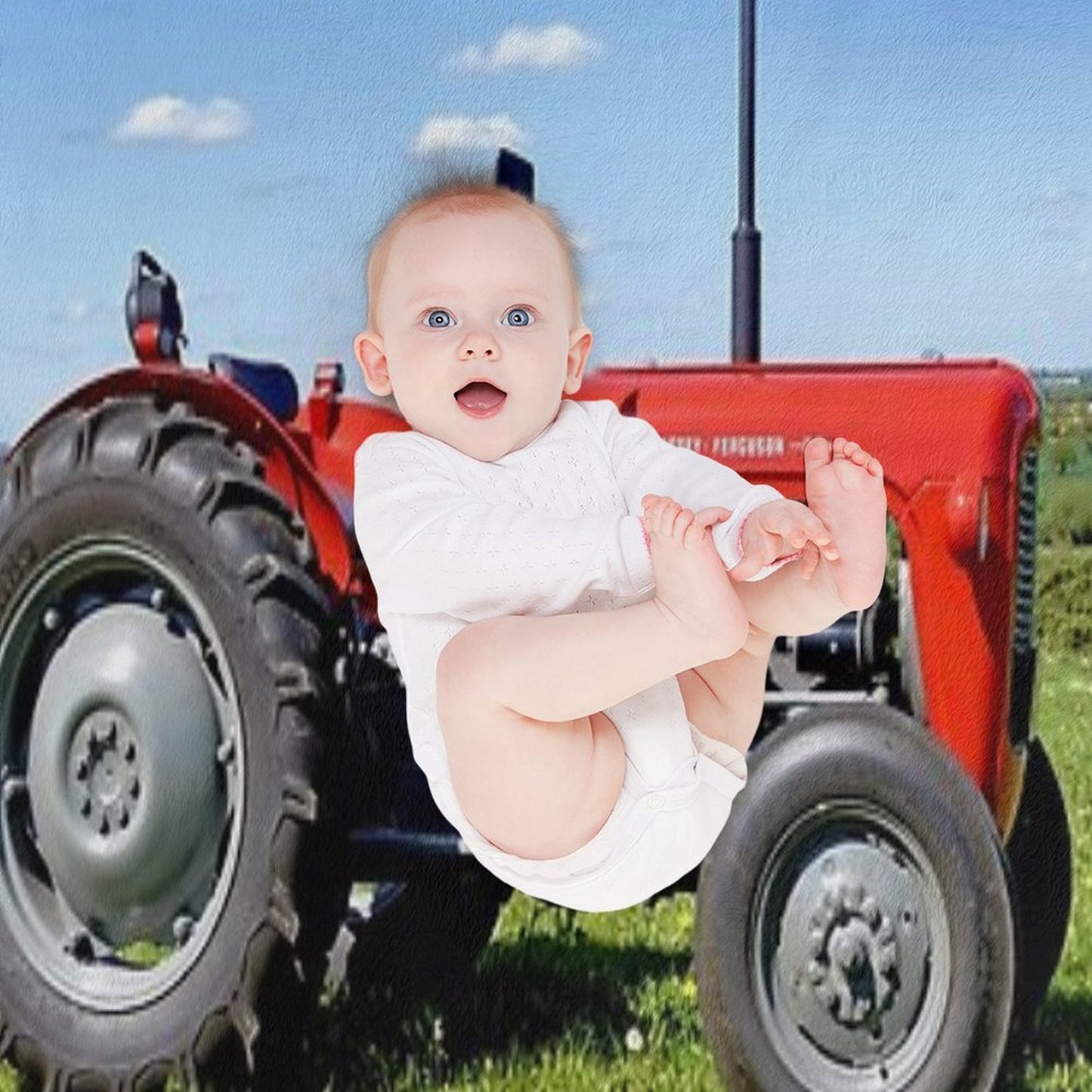 Massey Ferguson 35 Tractor Versatility Throw Blanket