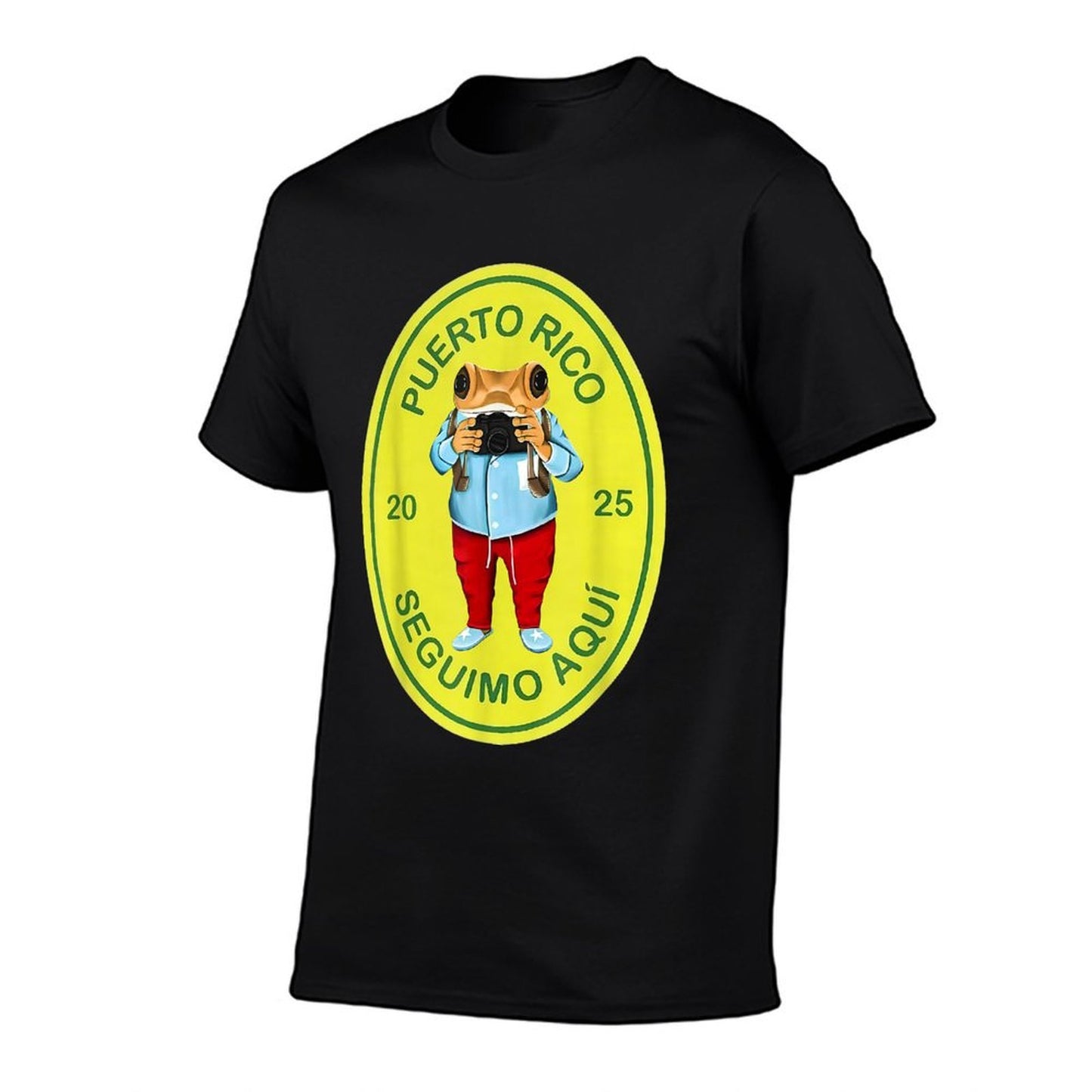 Graphic Funny Frog Retro Deb Tirar Unisex Adults Puerto Rico Frog Concho Retro 2025 Black Small Affordable Price T-Shirt