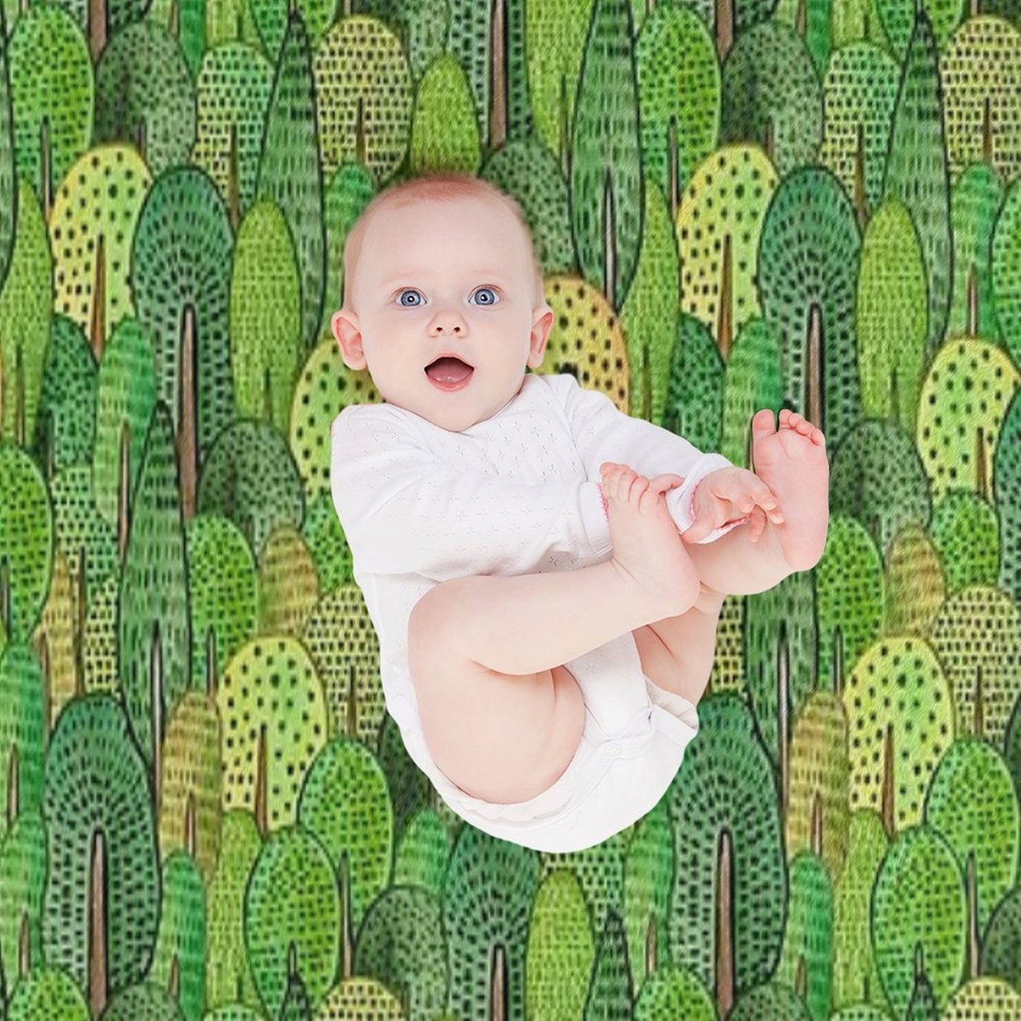 Watercolor Forest Gift-ready Throw Blanket