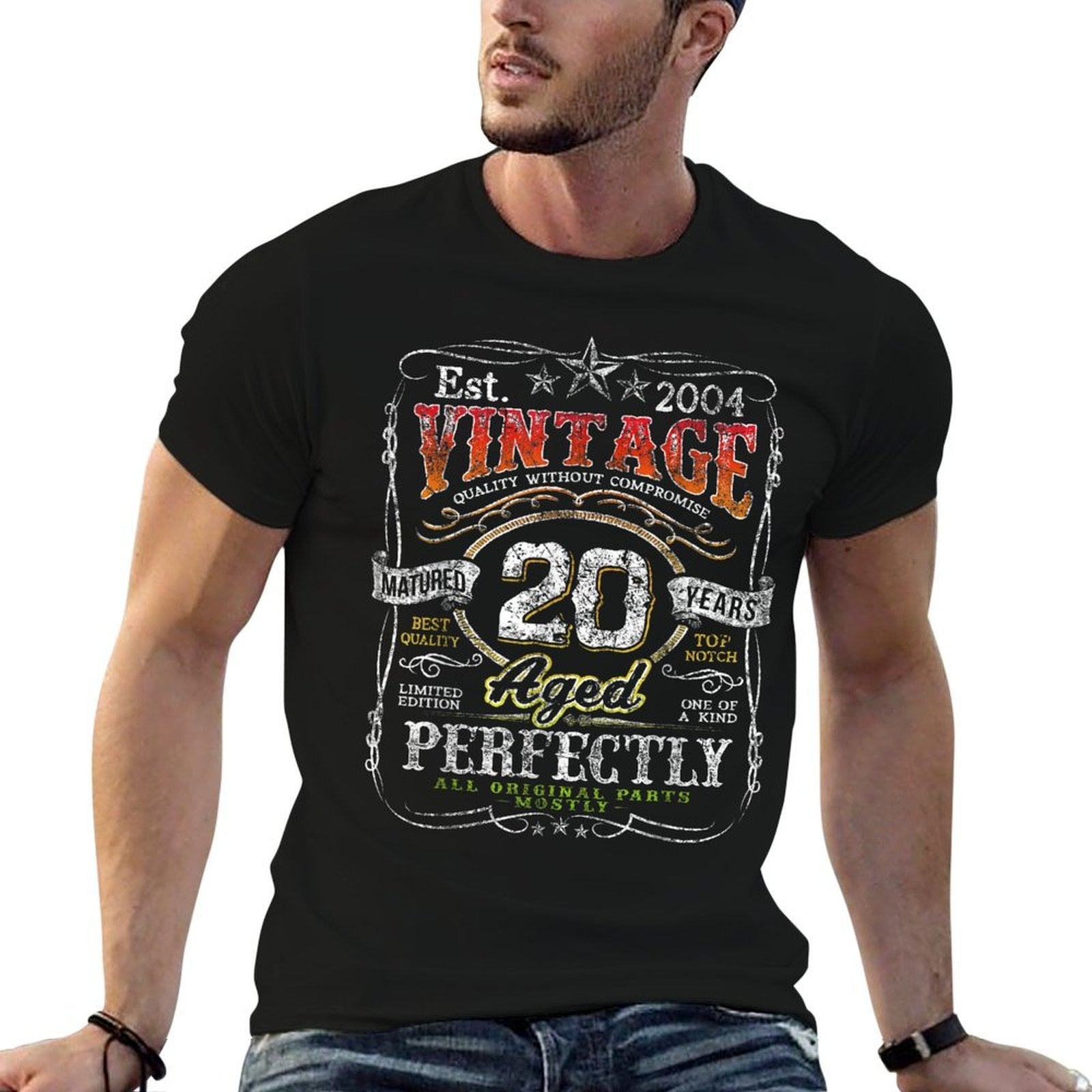 Vintage 2004 Limited Edition 20 Year Old Gifts 20th Birthday  Durable T-Shirt