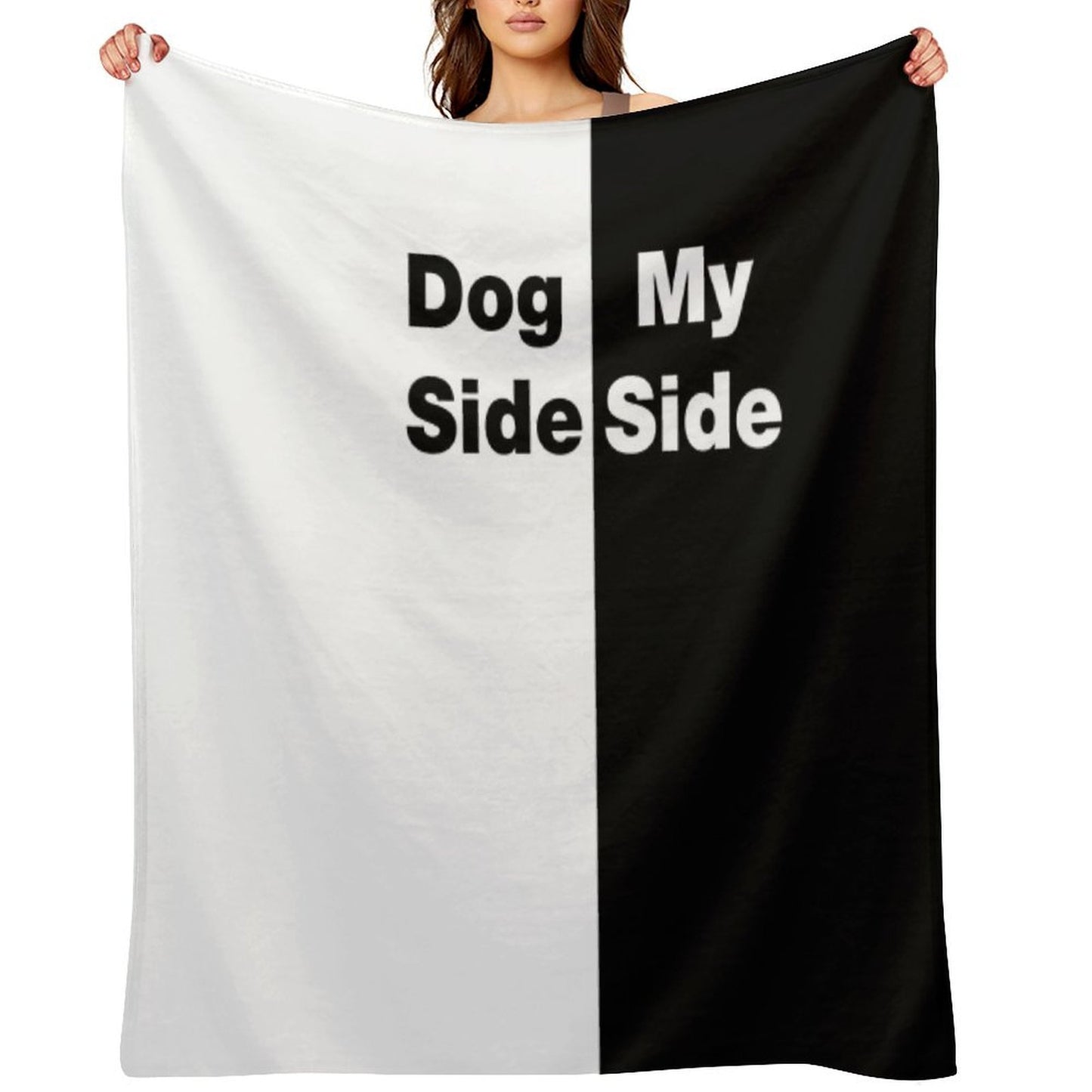 Dog Side My Side Durable Throw Blanket