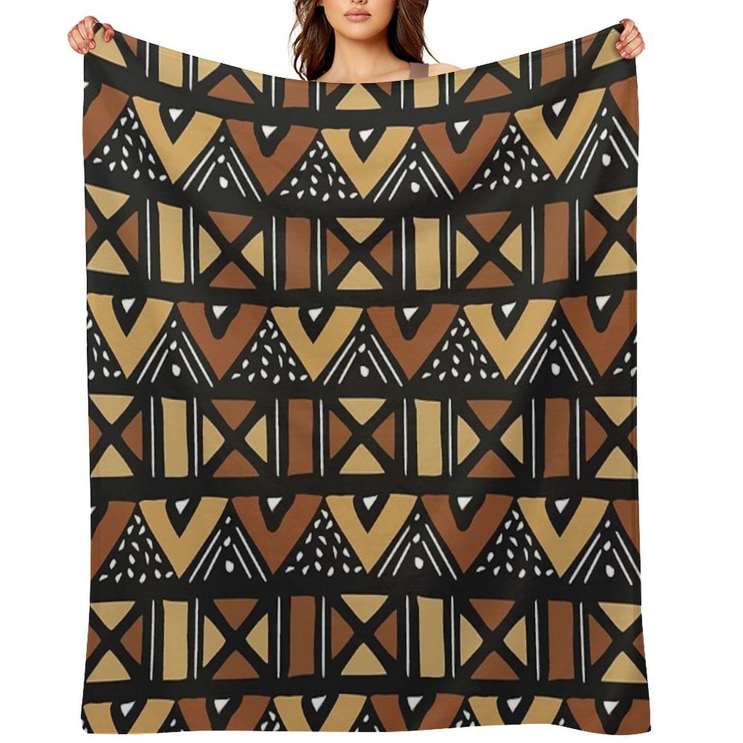 Mud Cloth Mali Eco-conscious Throw Blanket