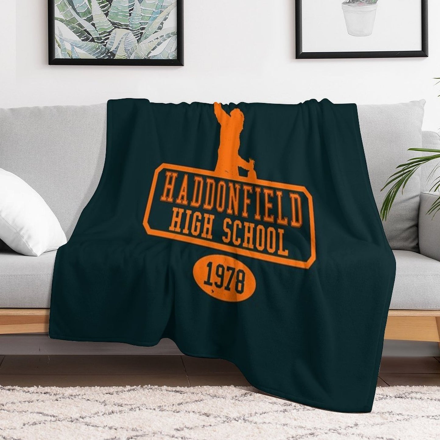 Michael Myers Haddonfield 1978 Sustainable Throw Blanket