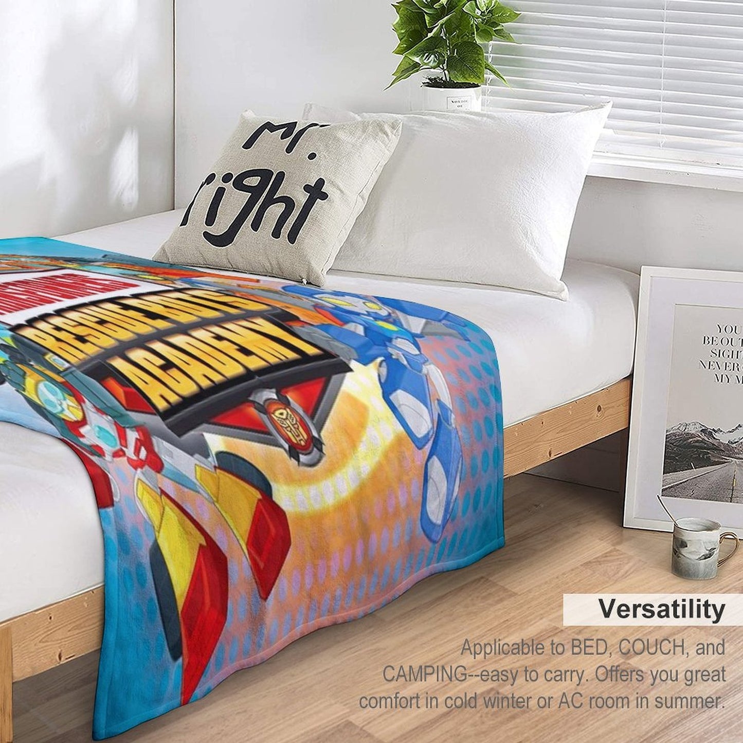 Transformers Rescue Bots Academy Lightweight Throw Blanket