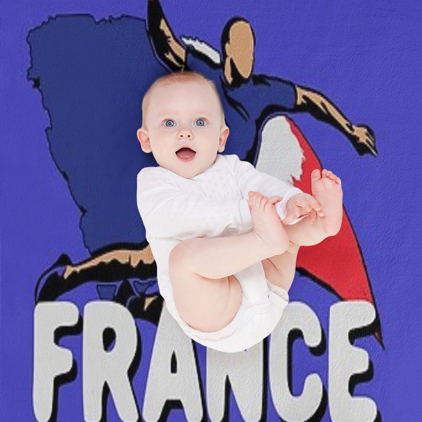 France Handball Logo Travel-friendly Throw Blanket