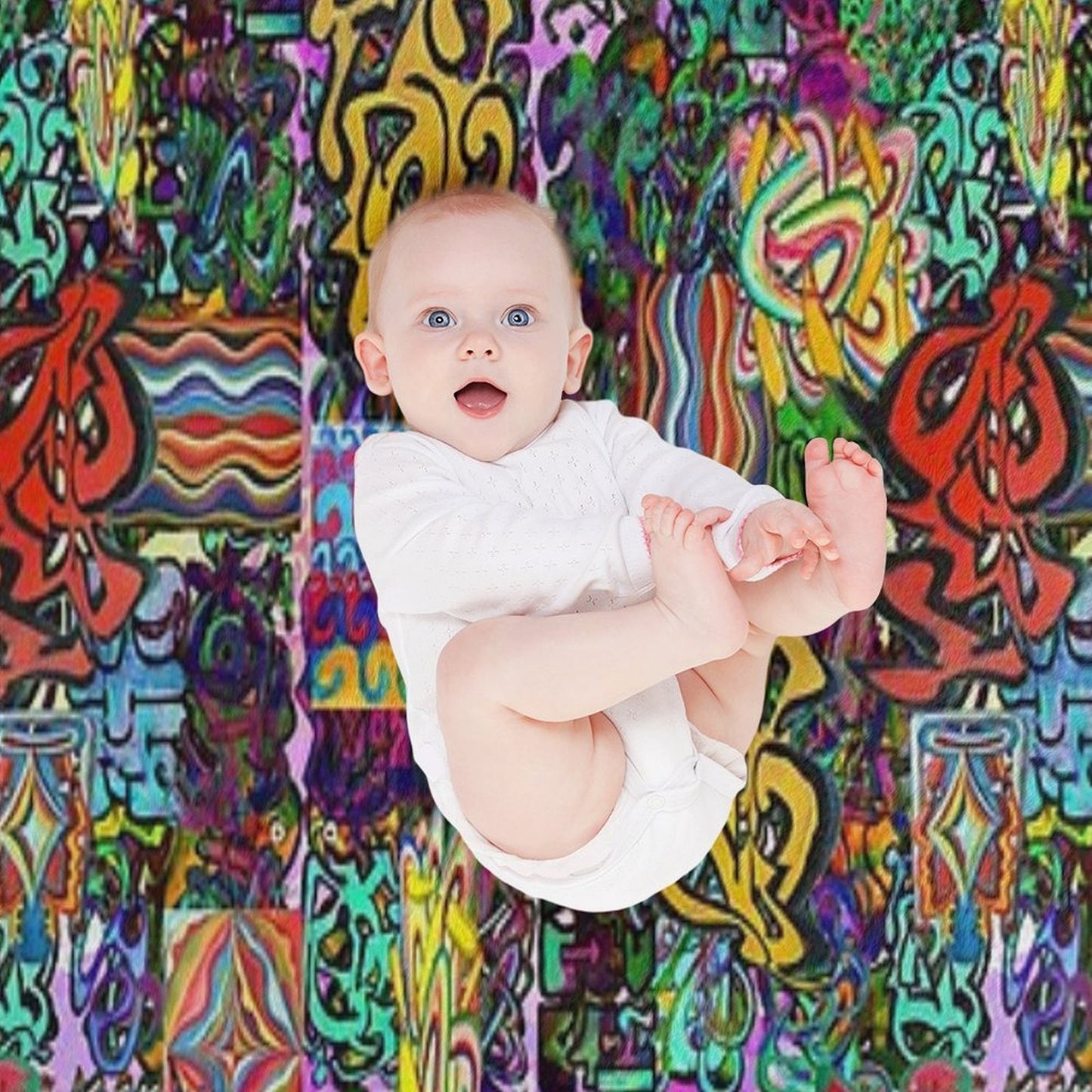 Pop Abstract Durable Throw Blanket