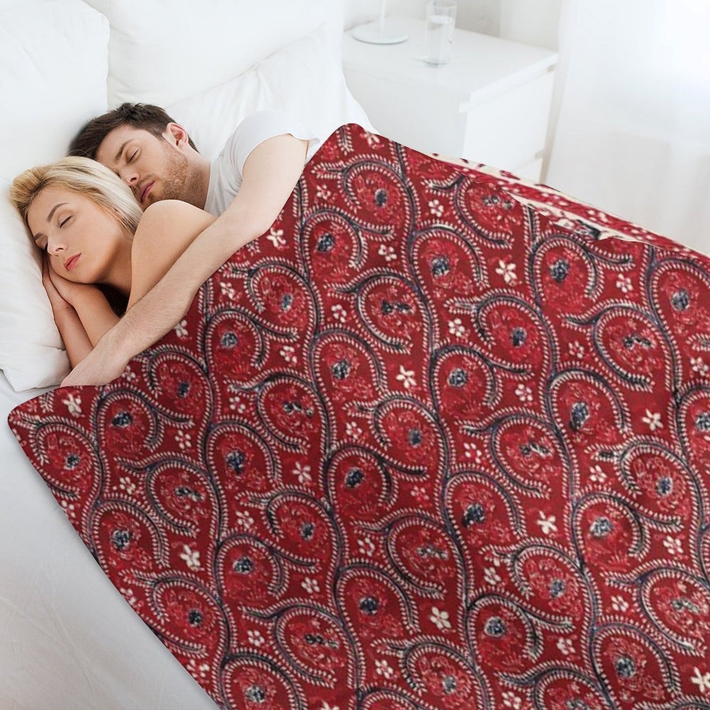 Water Creature Traditional Indonesian Batik Pattern Shrink-resistant Throw Blanket