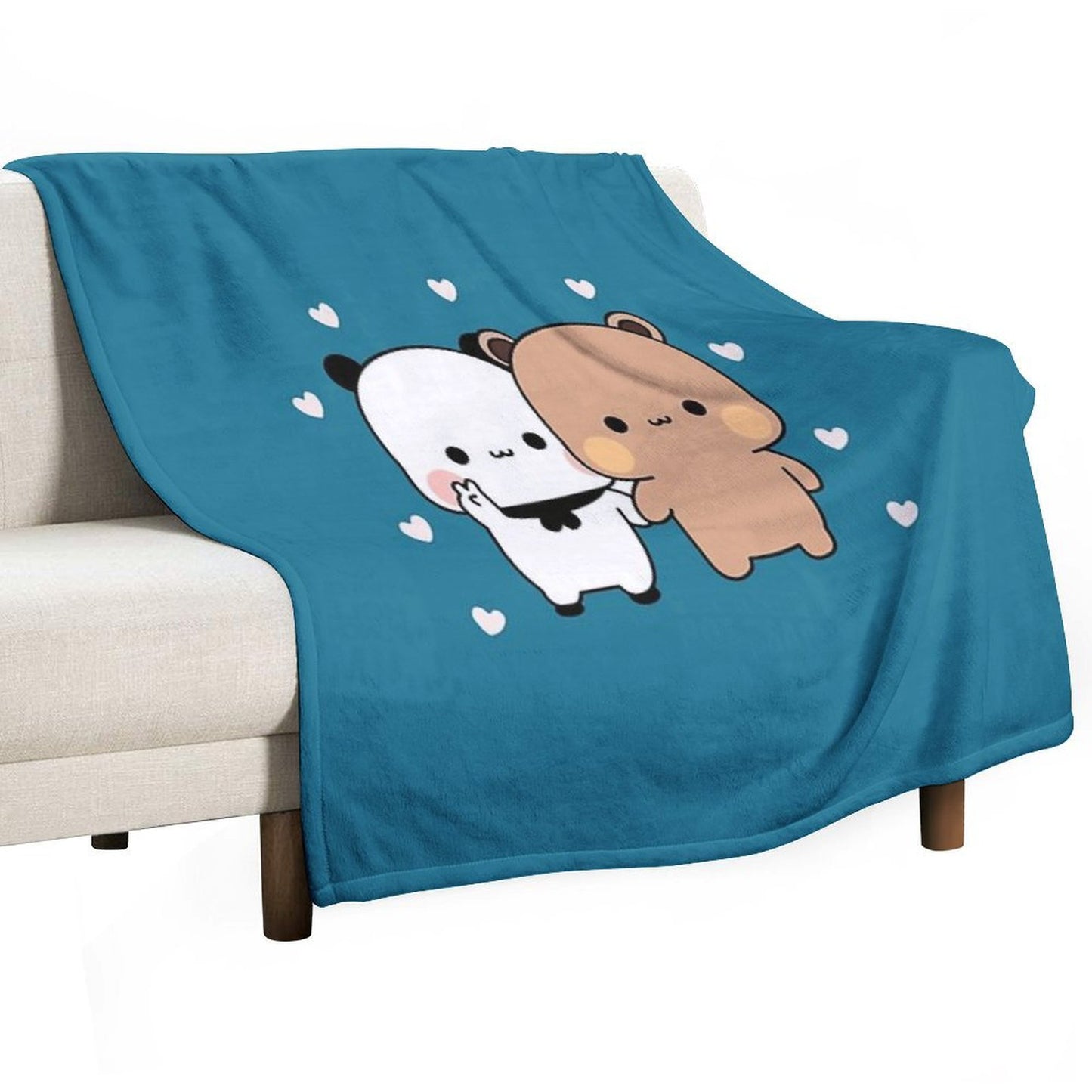 CUTE PANDA BEAR Premium Easy Care Throw Blanket
