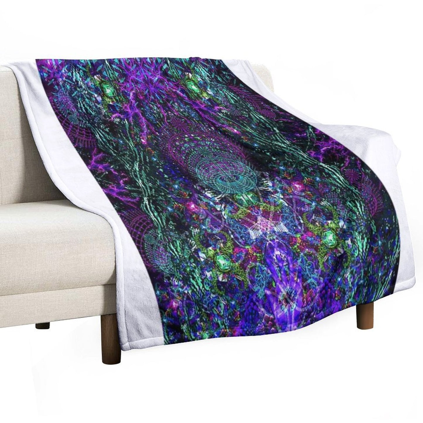 Hands To The Cosmos Wrinkle-free Throw Blanket