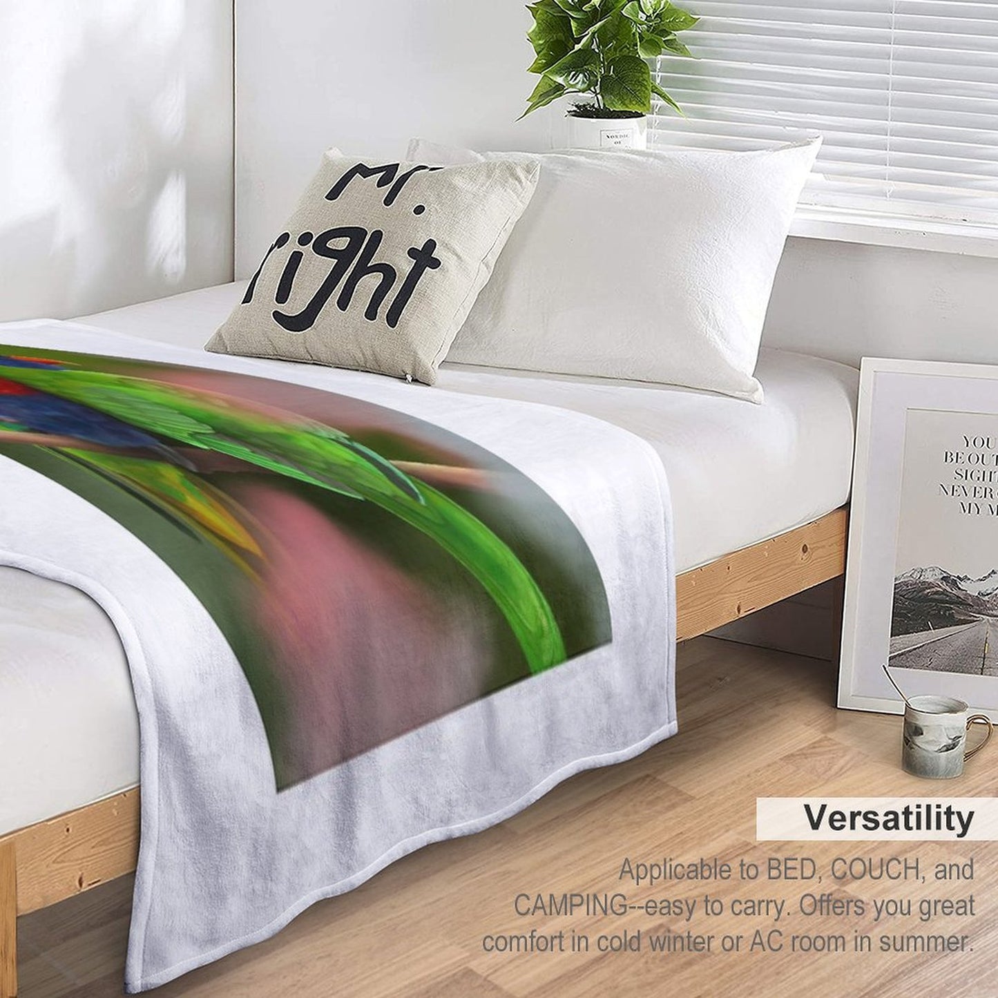 Rainbow Lorikeets All-season Throw Blanket