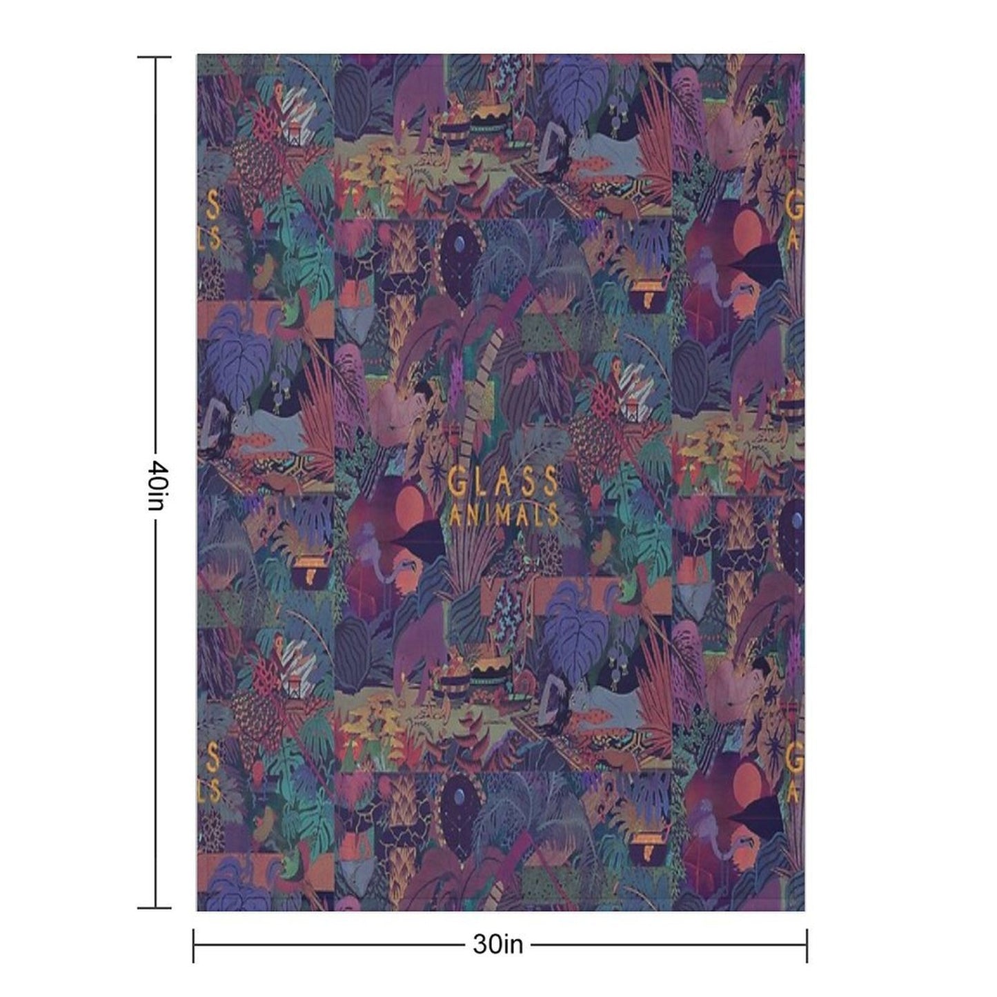 Glass Animals Zaba Eco-conscious Throw Blanket