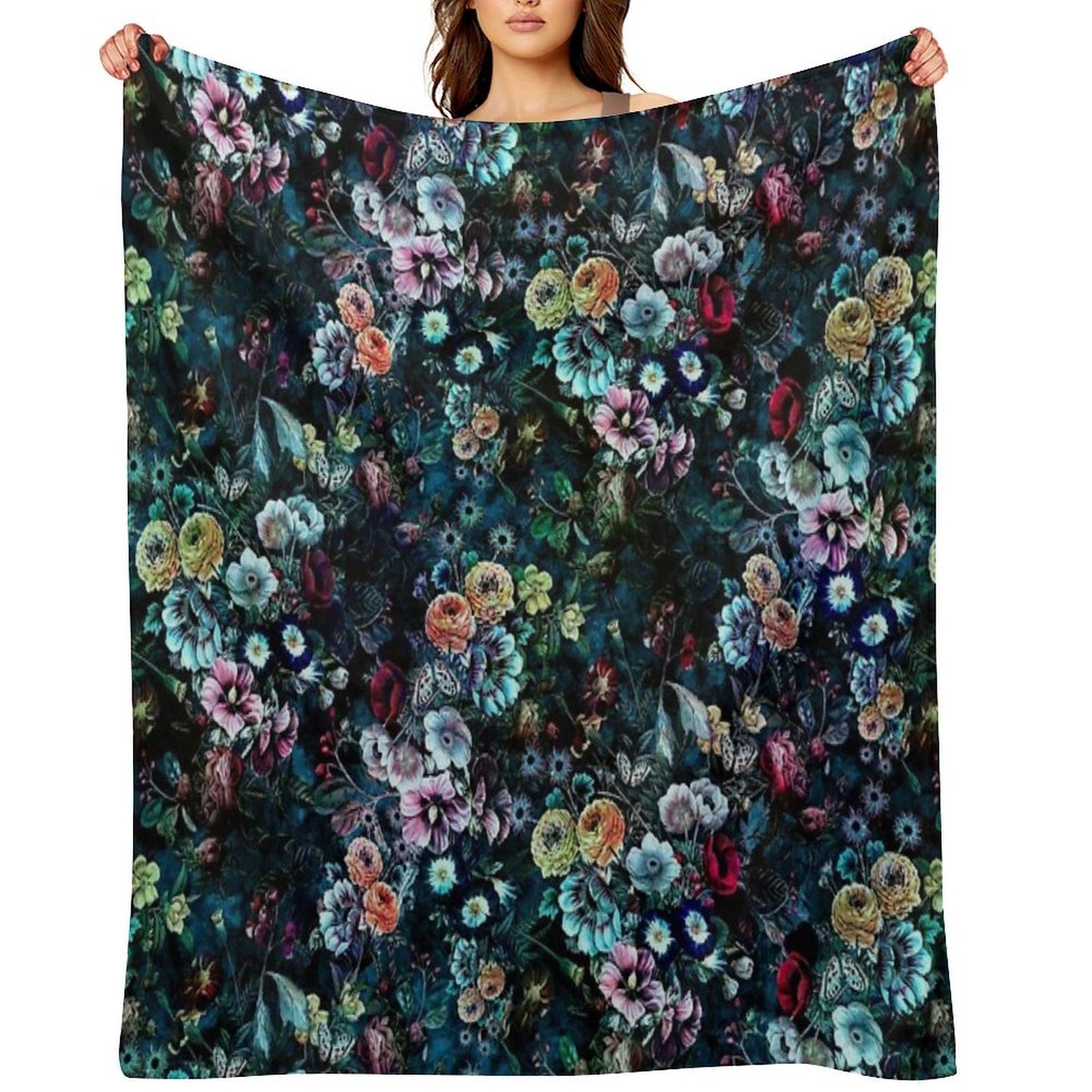 Night Garden Premium Throw Blanket