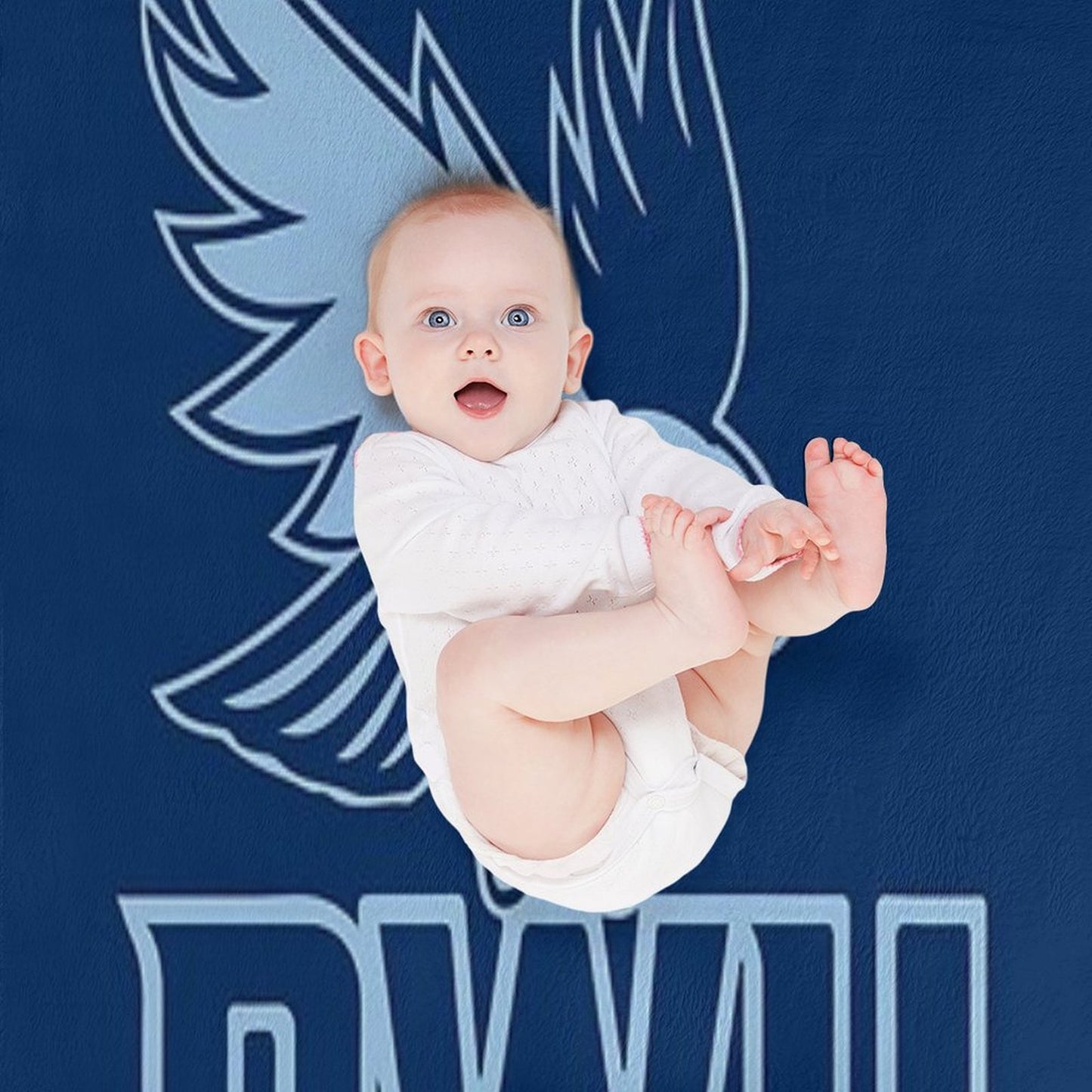 RWU Logo Wrinkle-free Throw Blanket
