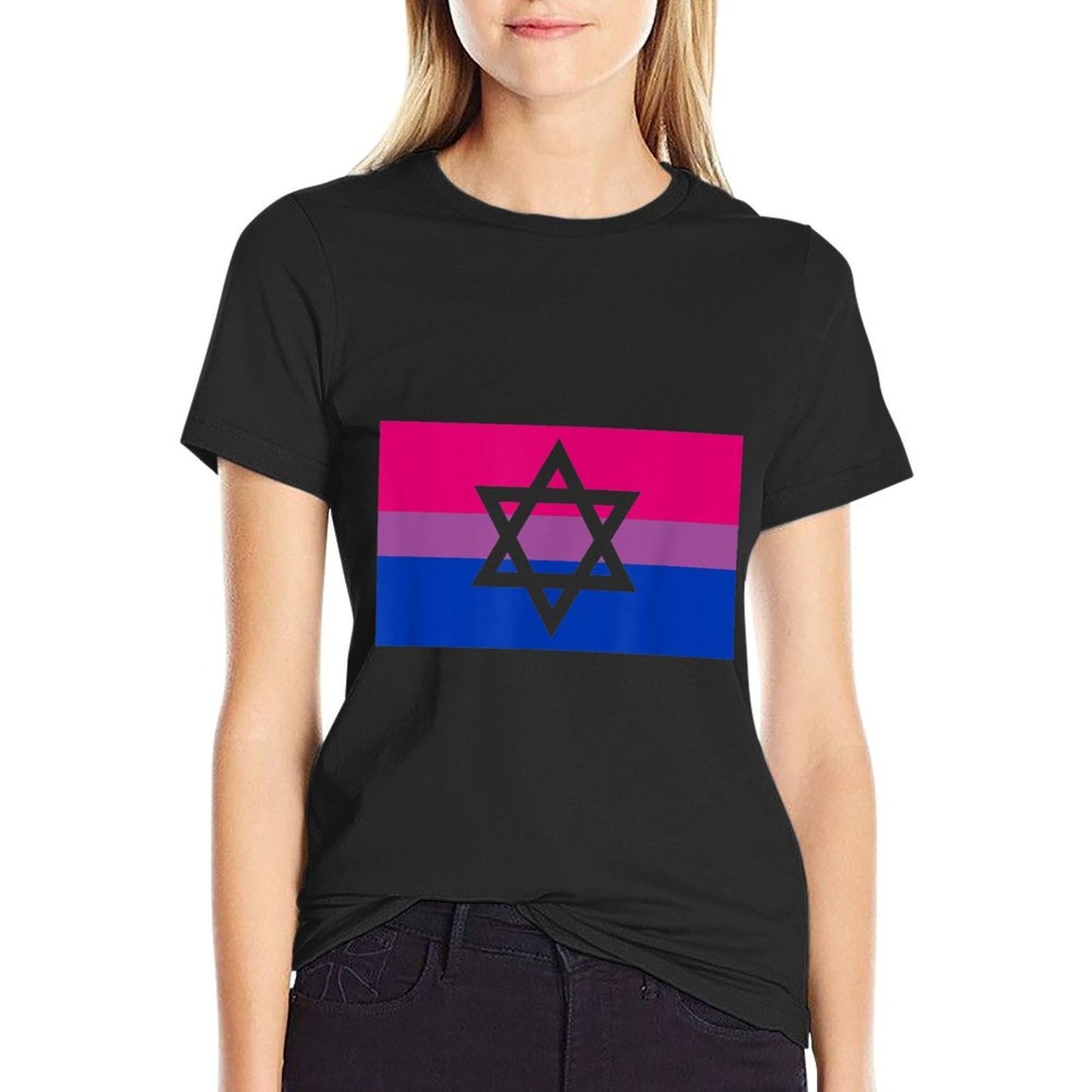 Jewish Star Of David LGBTQ Gay Bisexual Pride Ally Breathable T-Shirt