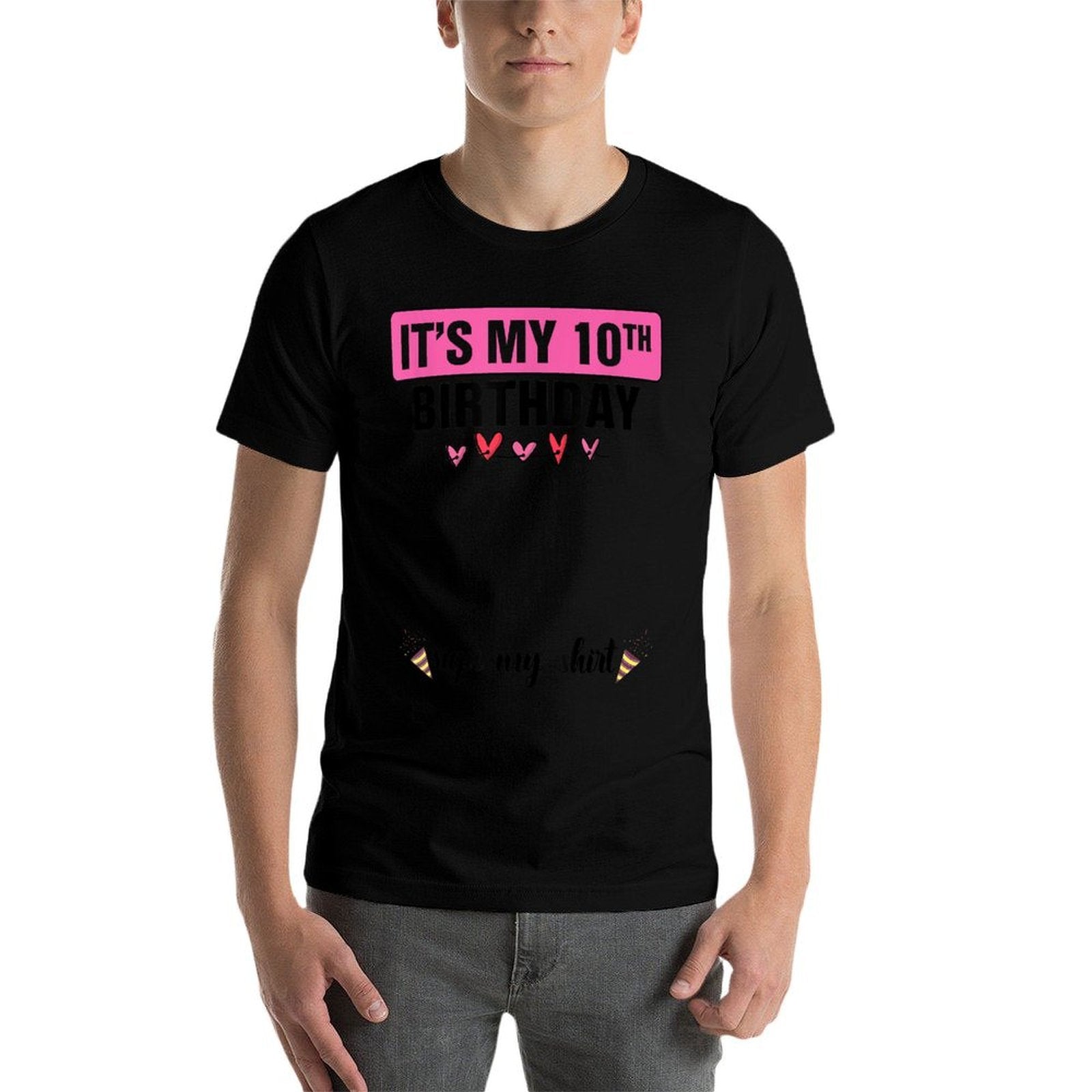 It's My 10th Birthday Cute 10 Years Old Girl Sign My  Stretchy T-Shirt