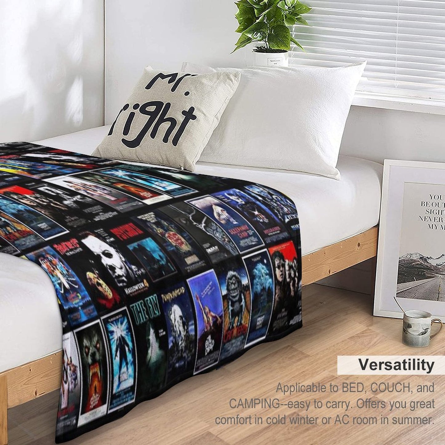 1980s Horror Classics Shrink-resistant Throw Blanket