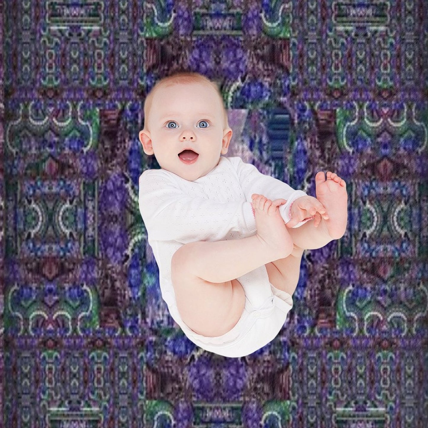 Kooky Mandala Plush Throw Blanket