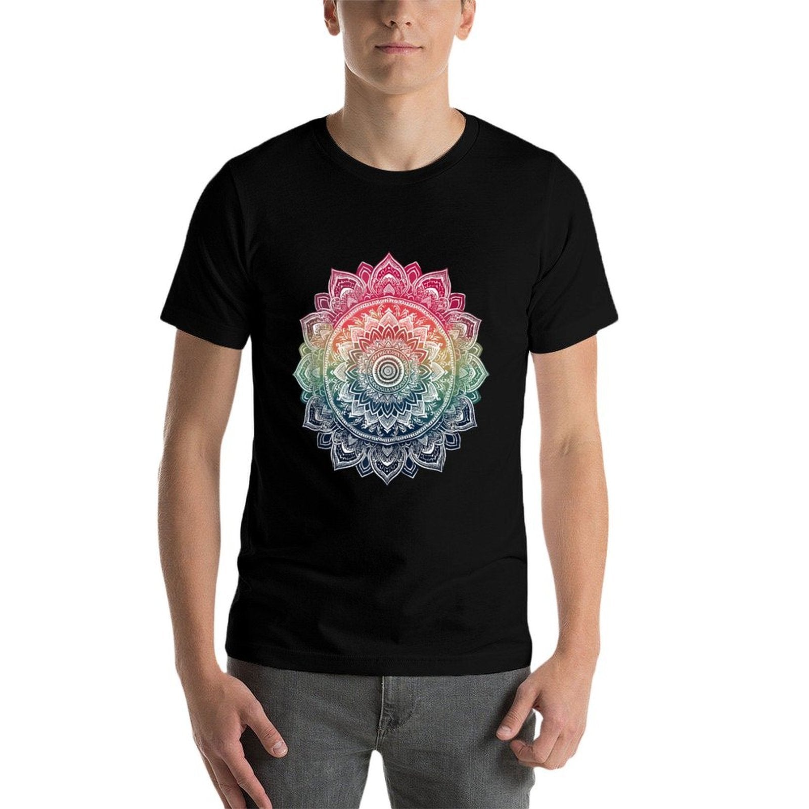 Curse Word Mandala Graphics T for Women Yoga Lover  Wrinkle-resistant T-Shirt