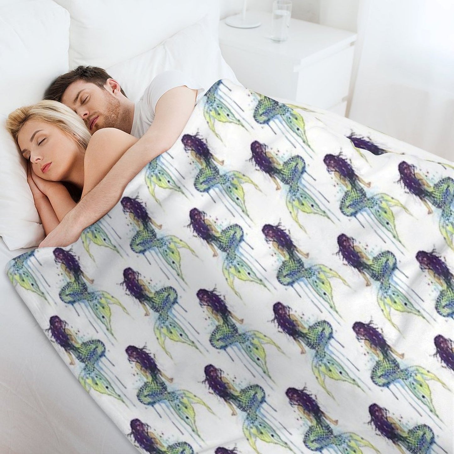 Mermaid Lightweight Throw Blanket