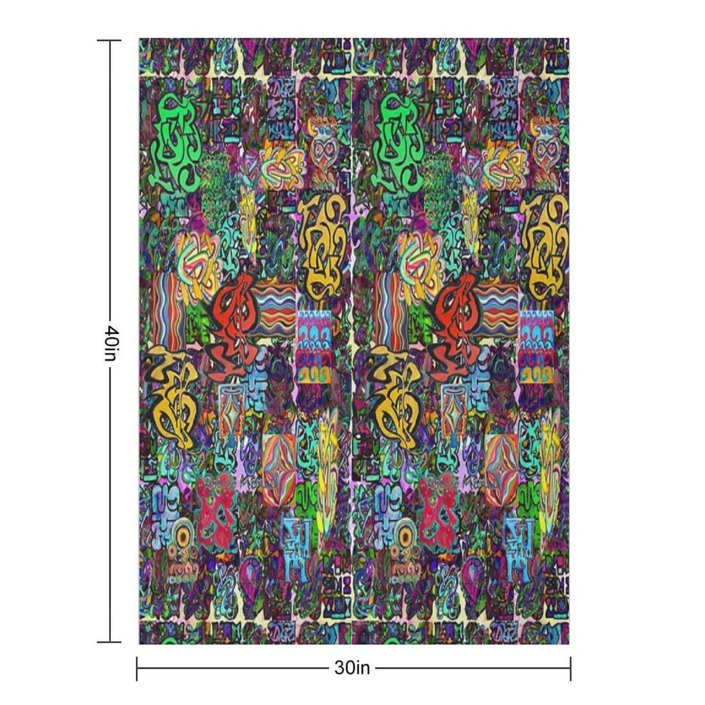 Pop Abstract Durable Throw Blanket