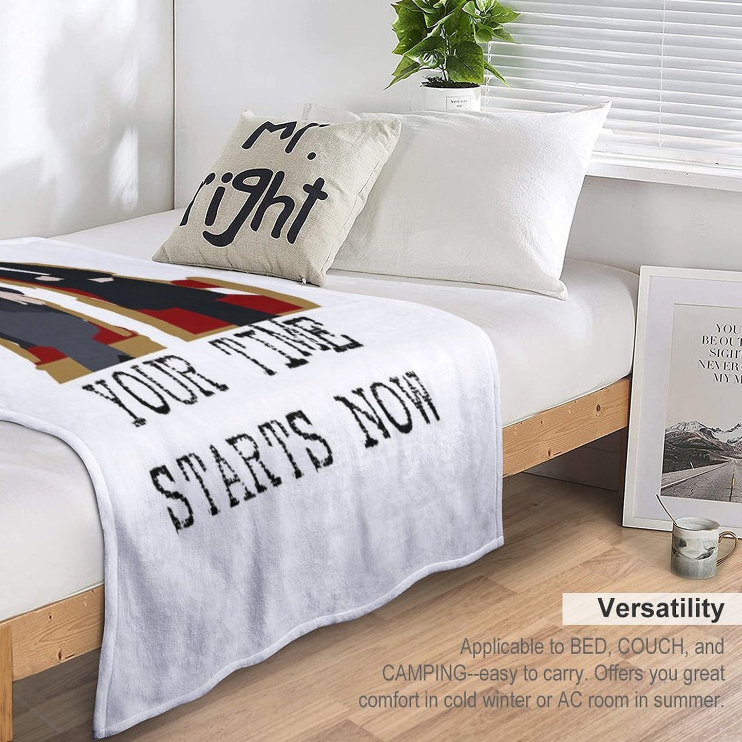 Your Time Starts Now. Taskmaster Easy Care Throw Blanket