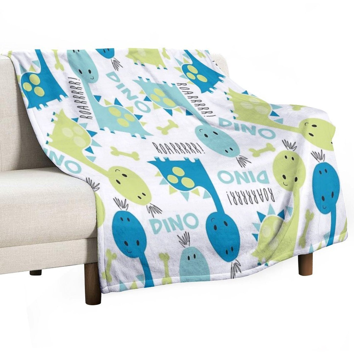 Little Roarrrrrr Dinosaurs Compact Throw Blanket