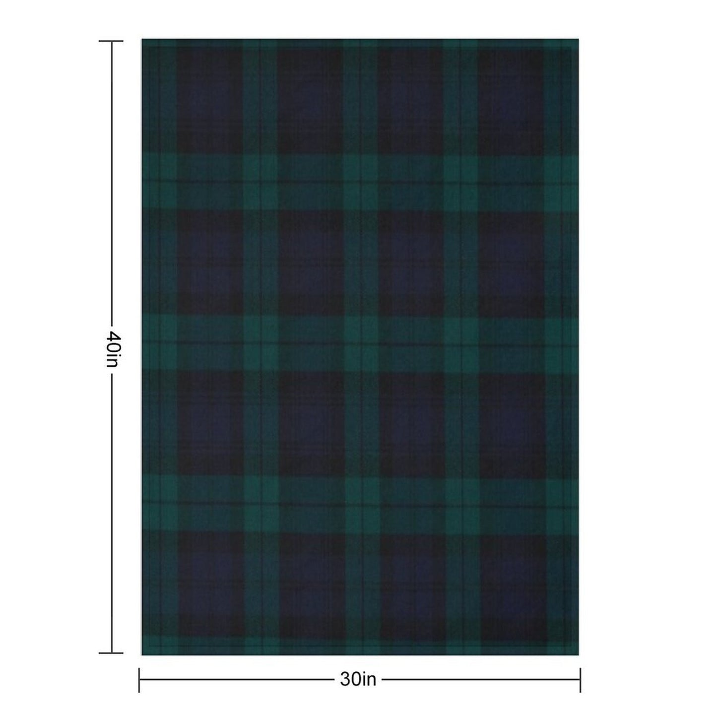Black Watch Scottish Tartan Wrinkle-free Throw Blanket