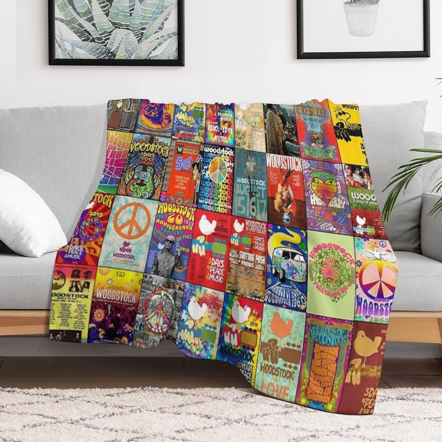 Woodstock Machine-washable Throw Blanket