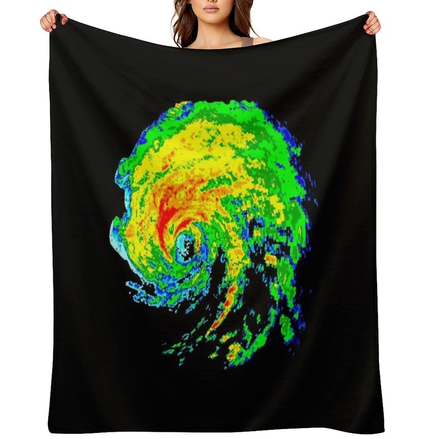 Meteorologist Storm Hunter Meteorology Student Weather Radar Image Travel-friendly Throw Blanket